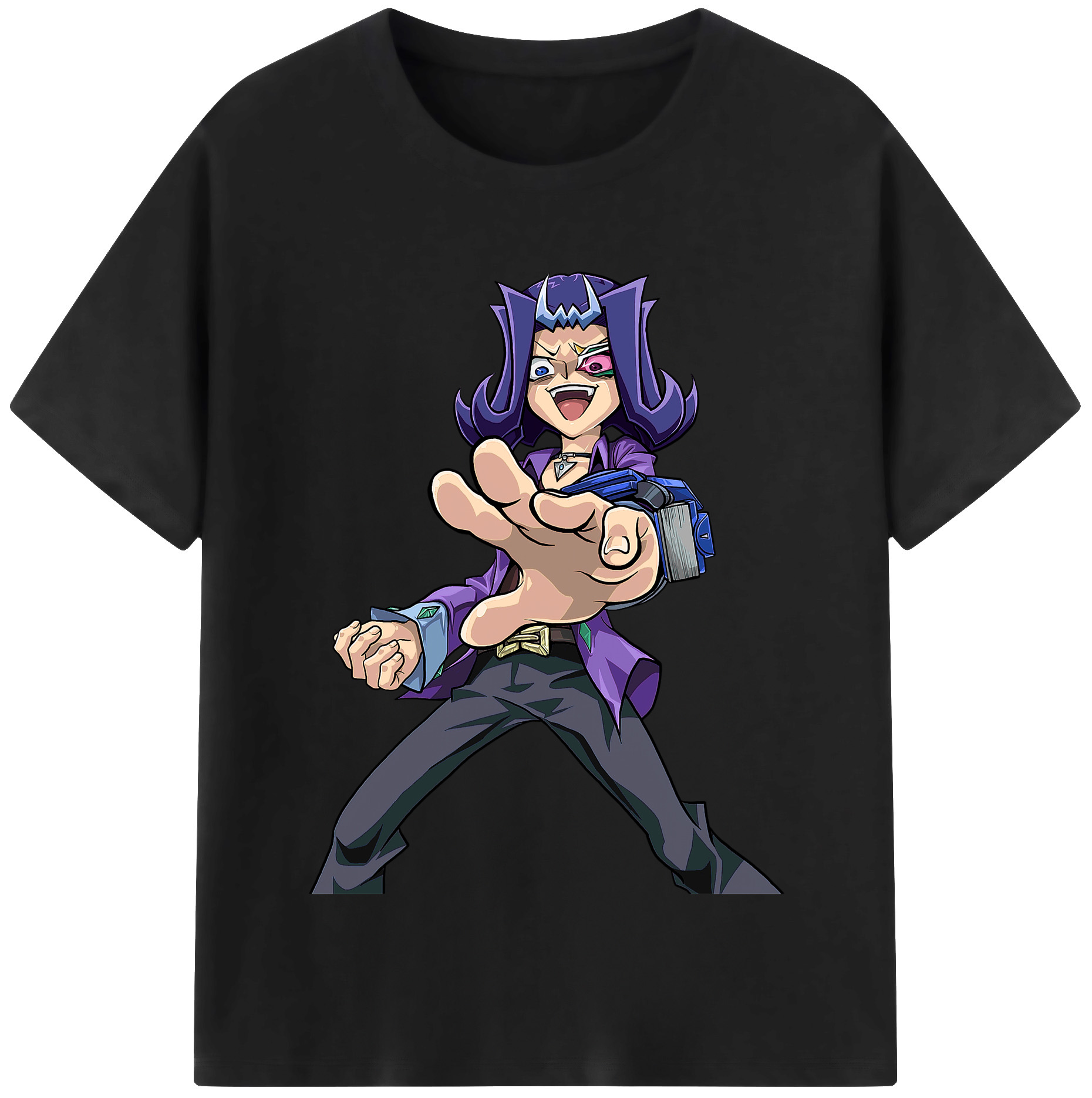 （画像用） 遊☆戯☆王 Yu-Gi-Oh! レディースカジュアルプリントTシャツ（綿100％）