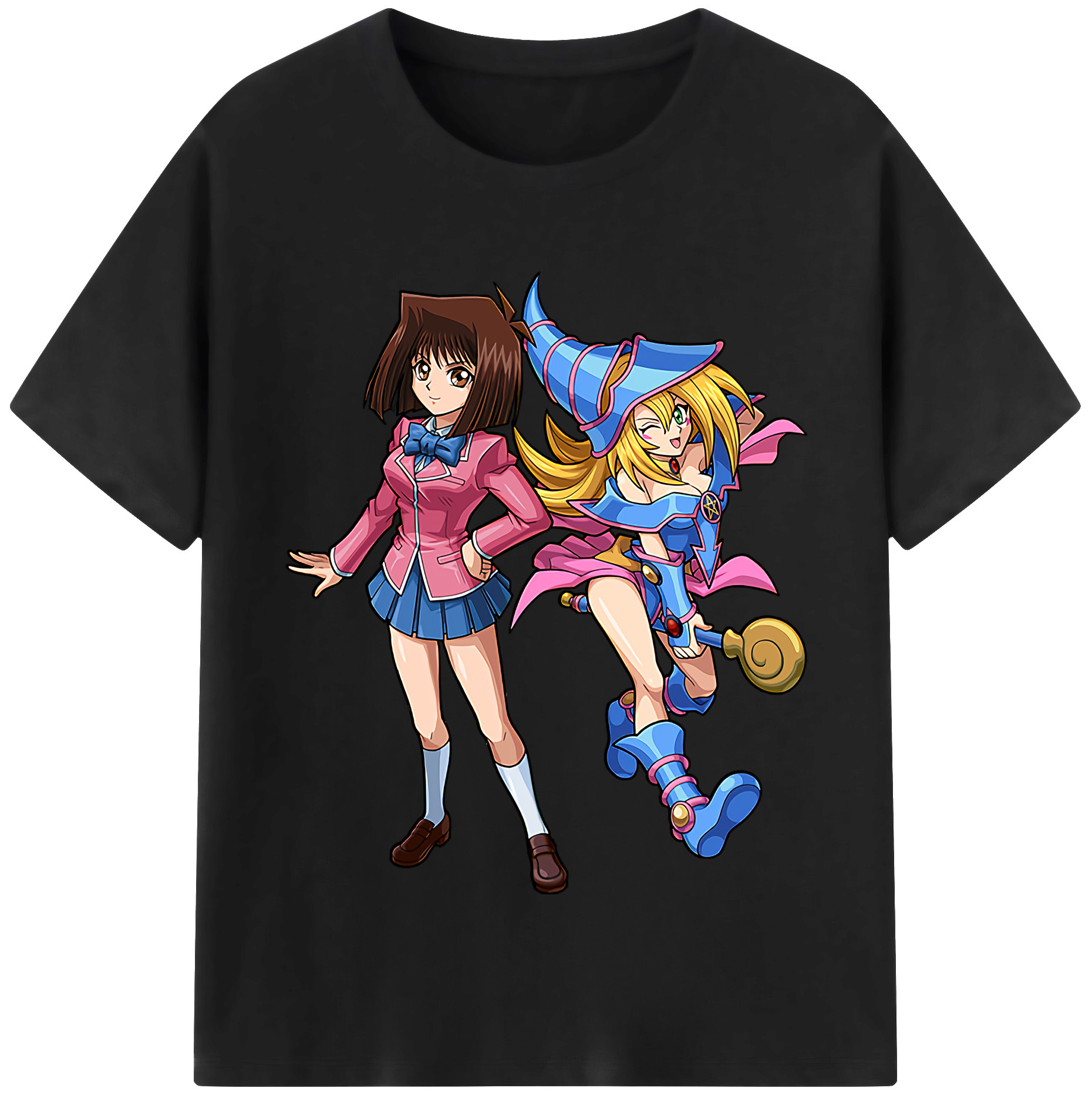 （画像用） 遊☆戯☆王 Yu-Gi-Oh! レディースカジュアルプリントTシャツ（綿100％）
