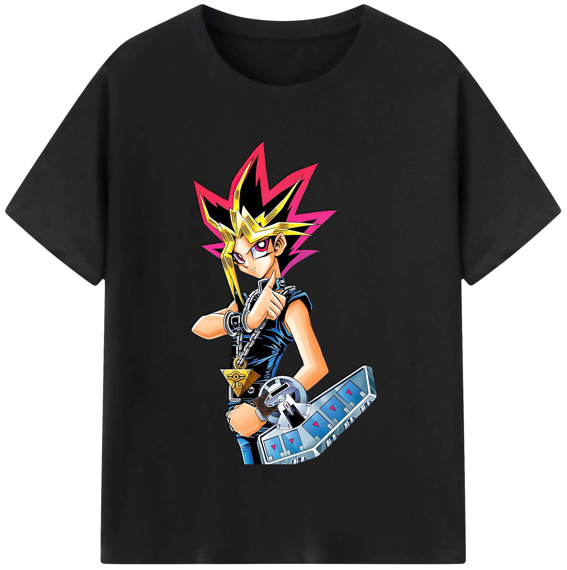 （画像用） 遊☆戯☆王 Yu-Gi-Oh! レディースカジュアルプリントTシャツ（綿100％）