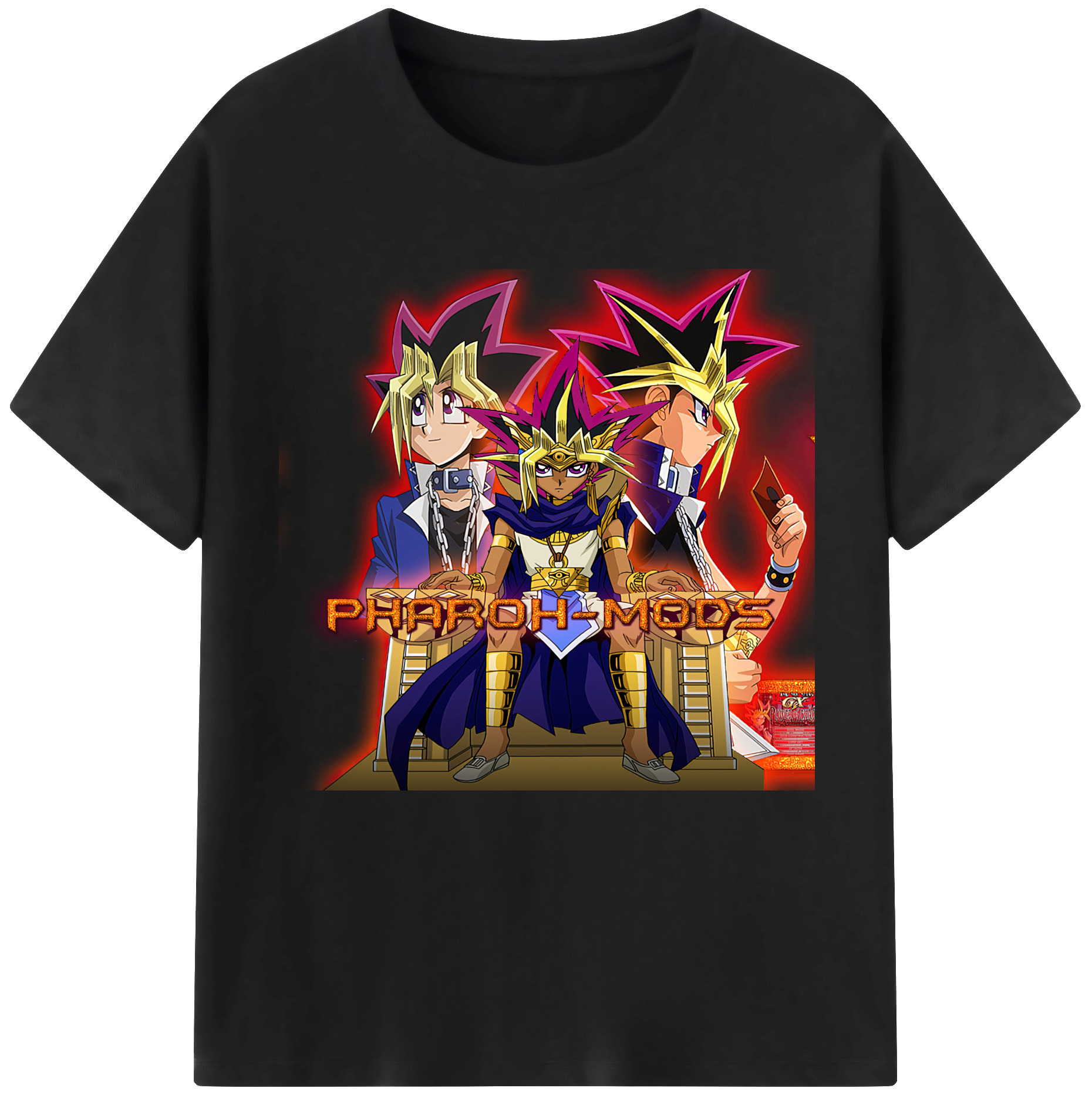 （画像用） 遊☆戯☆王 Yu-Gi-Oh! レディースカジュアルプリントTシャツ（綿100％）