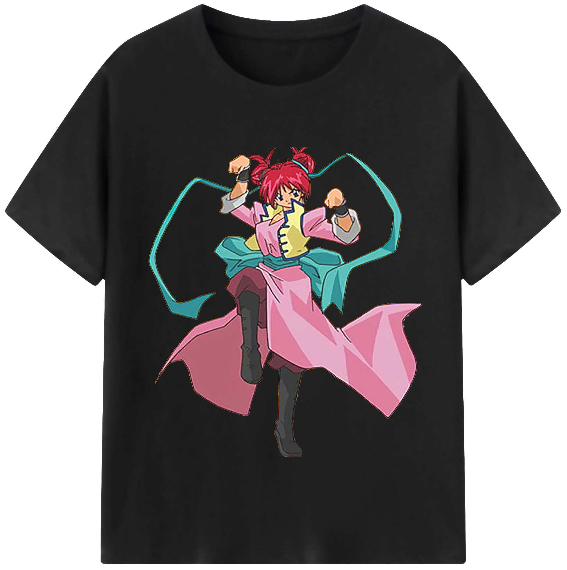 （画像用） 遊☆戯☆王 Yu-Gi-Oh! レディースカジュアルプリントTシャツ（綿100％）