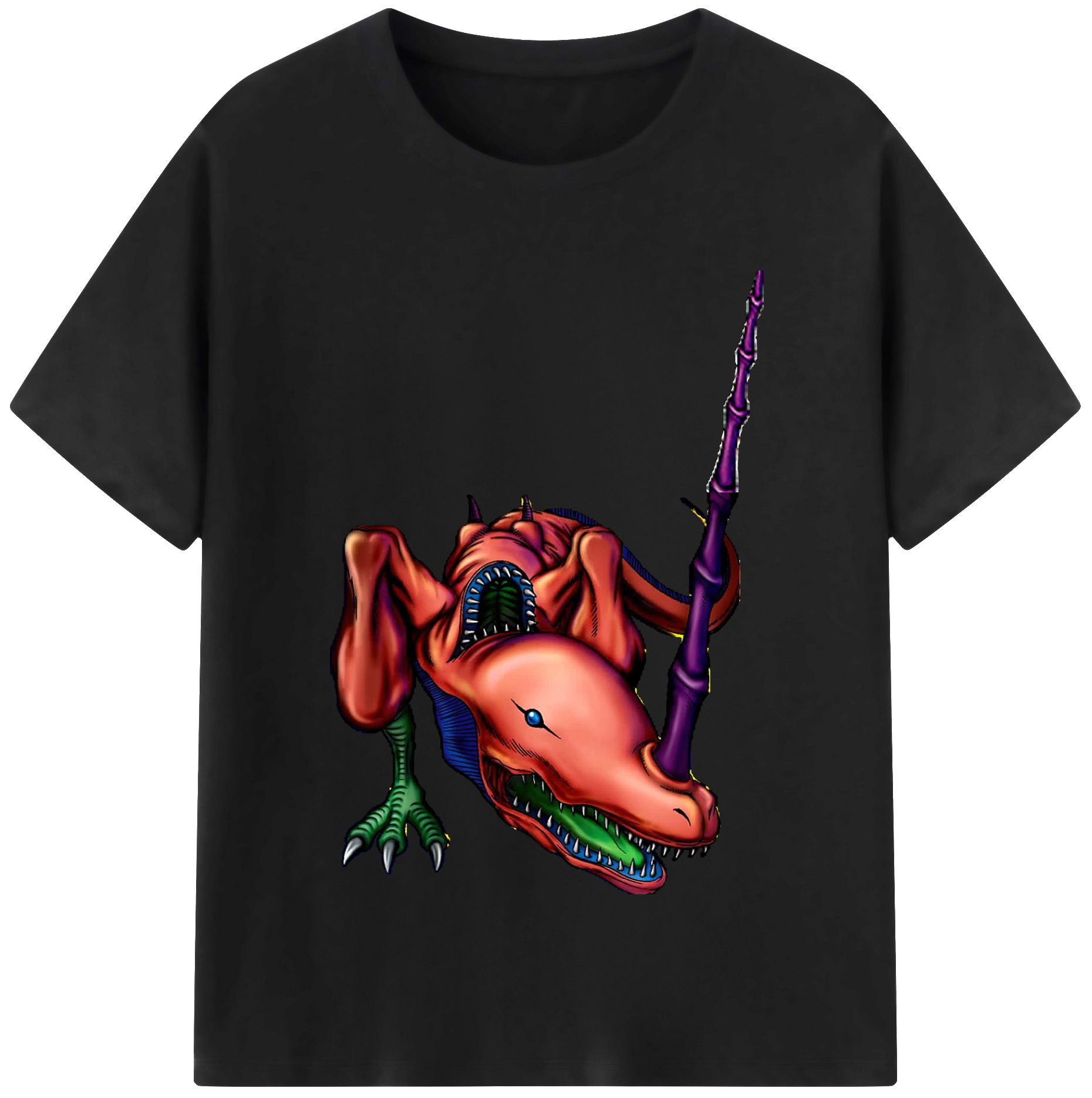 （画像用） 遊☆戯☆王 Yu-Gi-Oh! レディースカジュアルプリントTシャツ（綿100％）