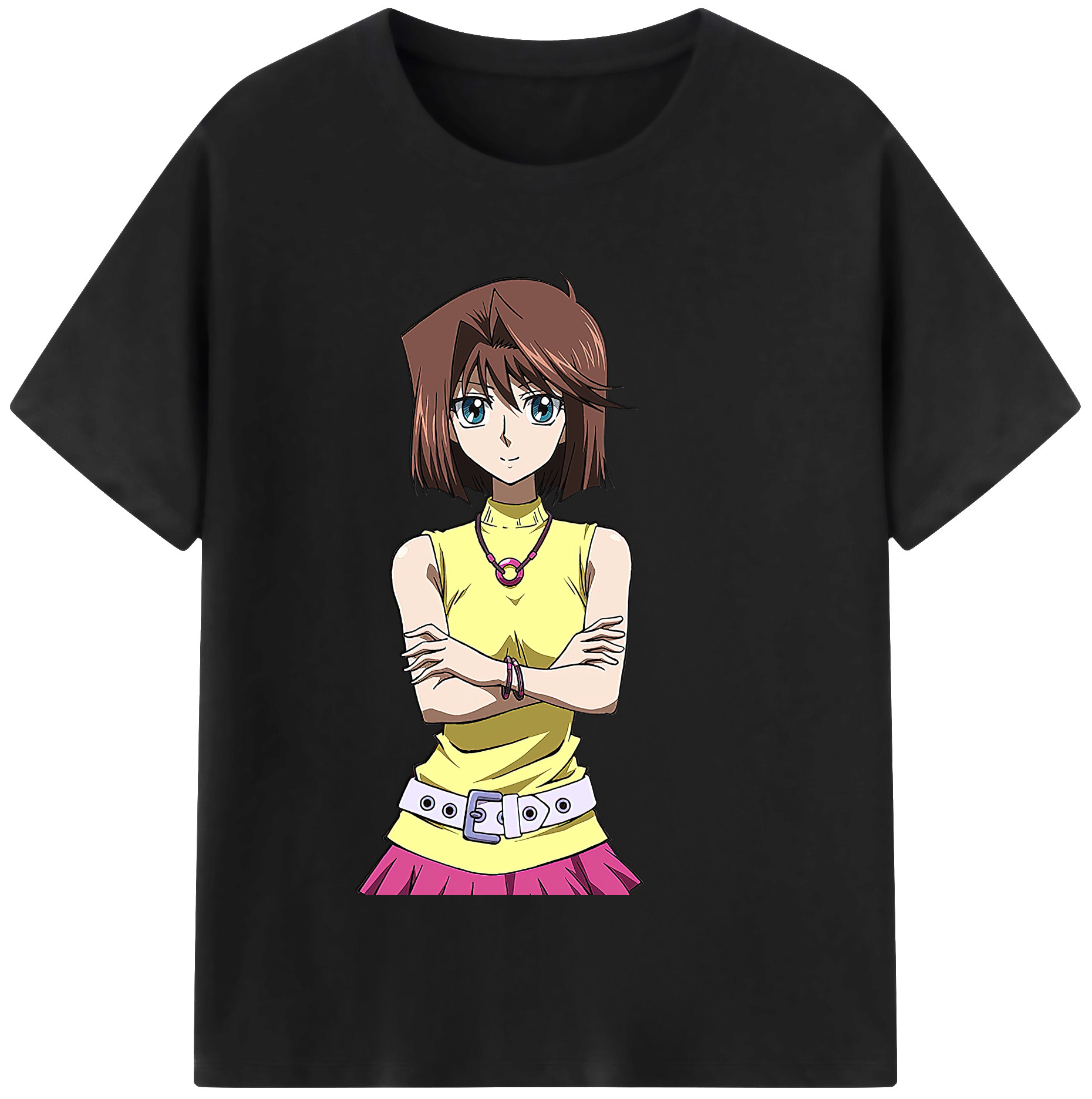（画像用） 遊☆戯☆王 Yu-Gi-Oh! レディースカジュアルプリントTシャツ（綿100％）