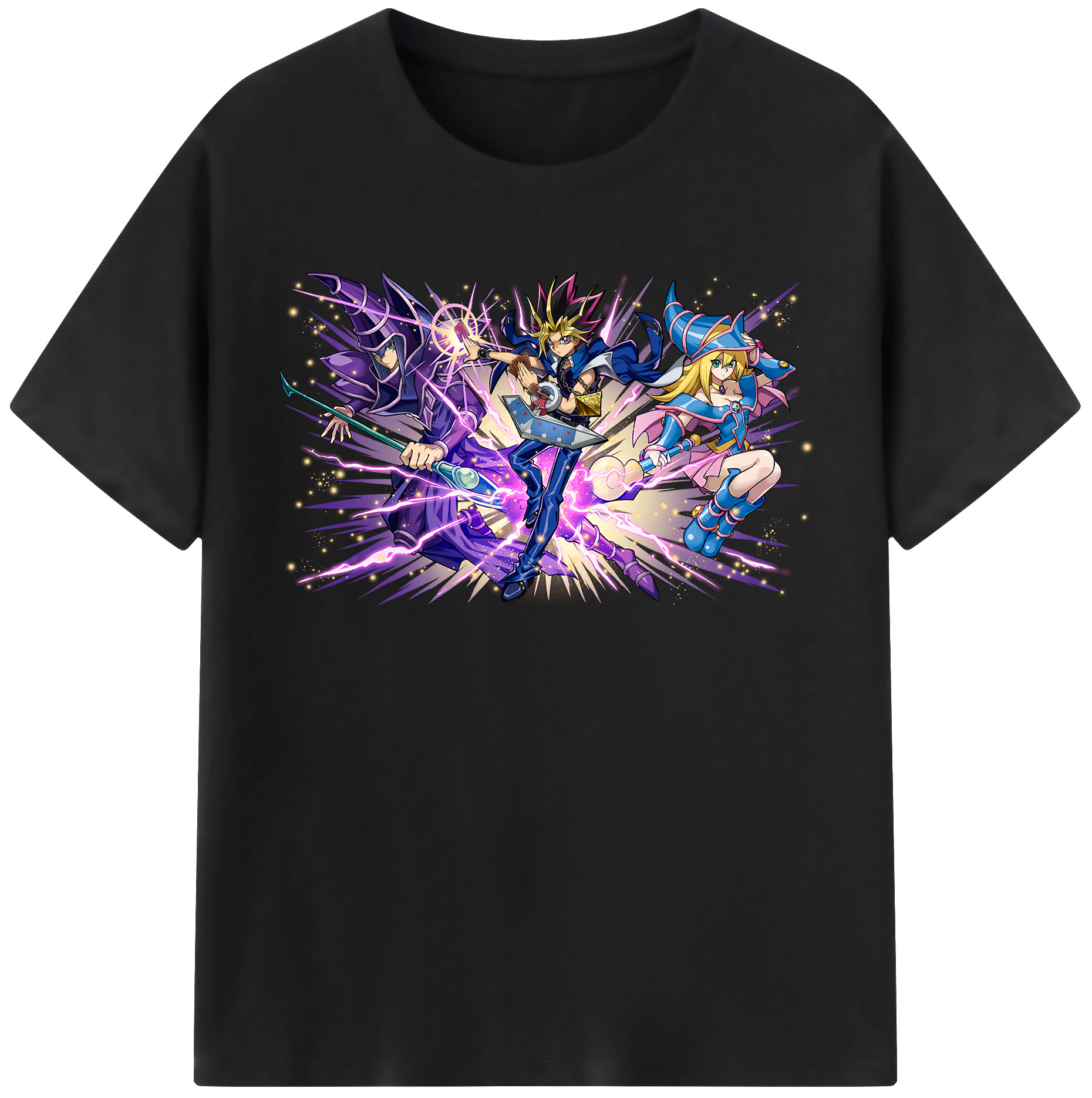 （画像用） 遊☆戯☆王 Yu-Gi-Oh! レディースカジュアルプリントTシャツ（綿100％）