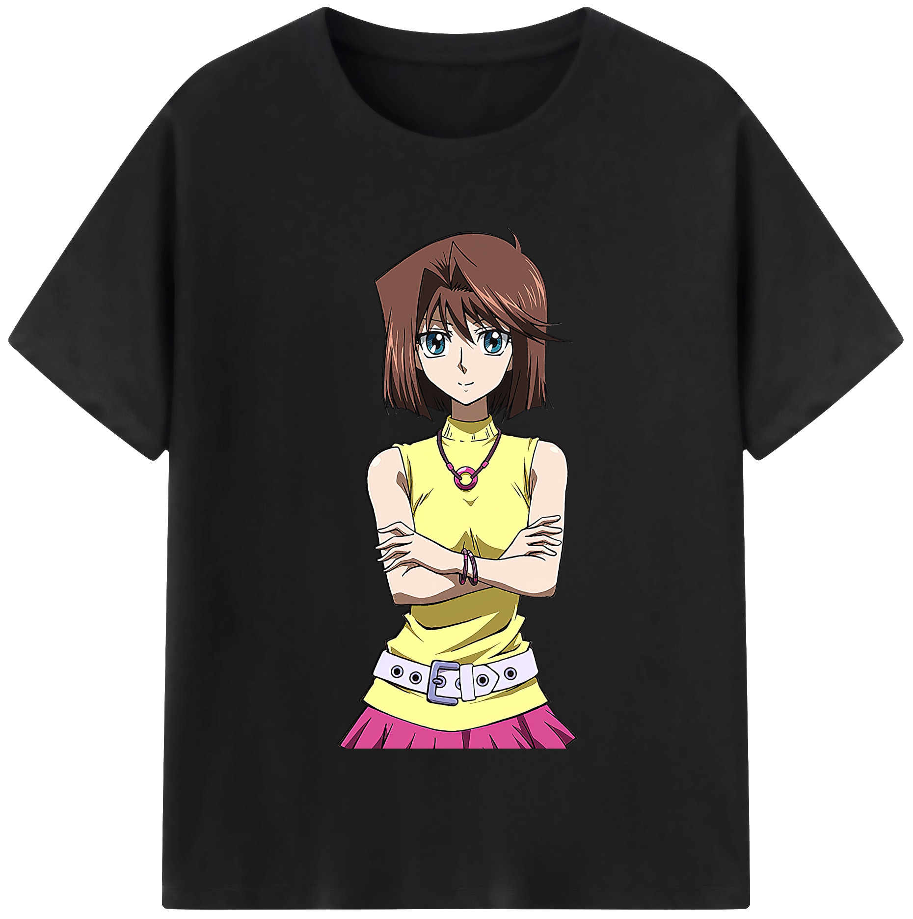 （画像用） 遊☆戯☆王 Yu-Gi-Oh! レディースカジュアルプリントTシャツ（綿100％）