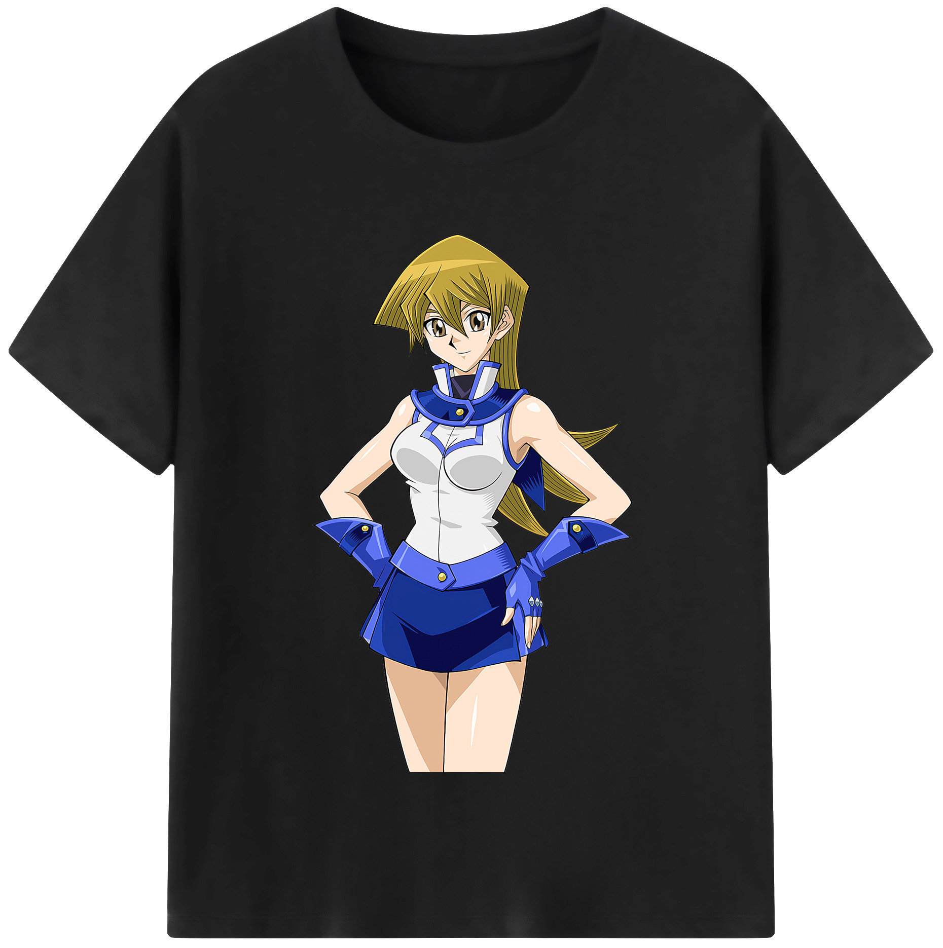 （画像用） 遊☆戯☆王 Yu-Gi-Oh! レディースカジュアルプリントTシャツ（綿100％）