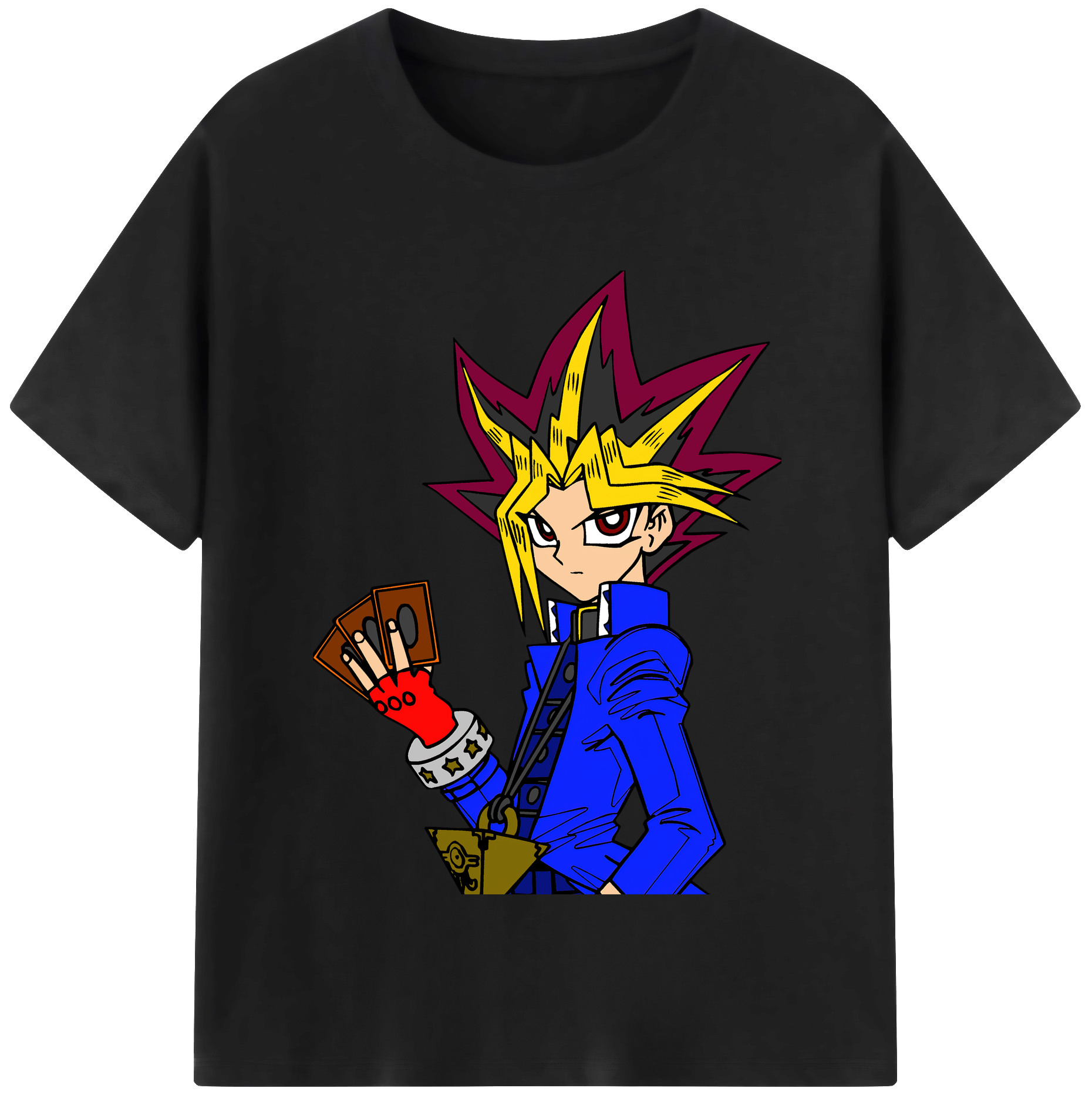 （画像用） 遊☆戯☆王 Yu-Gi-Oh! レディースカジュアルプリントTシャツ（綿100％）