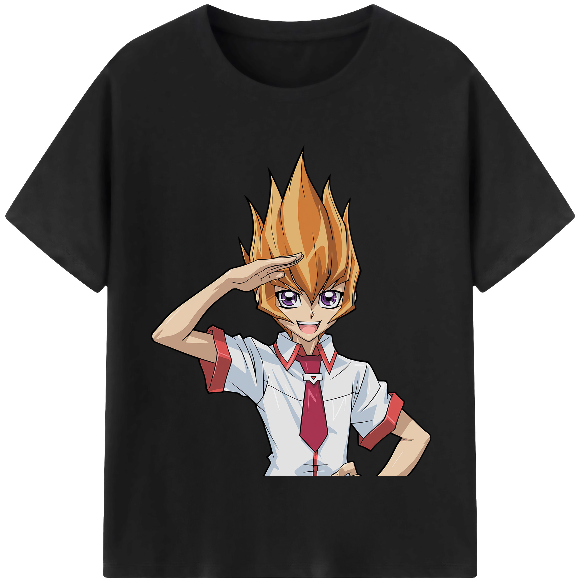 （画像用） 遊☆戯☆王 Yu-Gi-Oh! レディースカジュアルプリントTシャツ（綿100％）