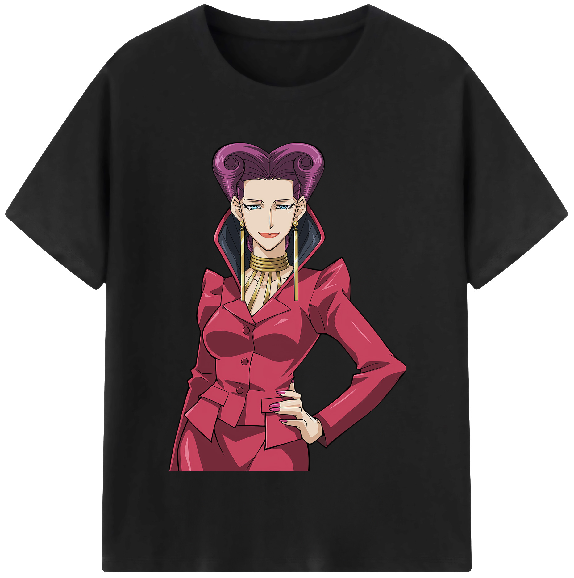 （画像用） 遊☆戯☆王 Yu-Gi-Oh! レディースカジュアルプリントTシャツ（綿100％）