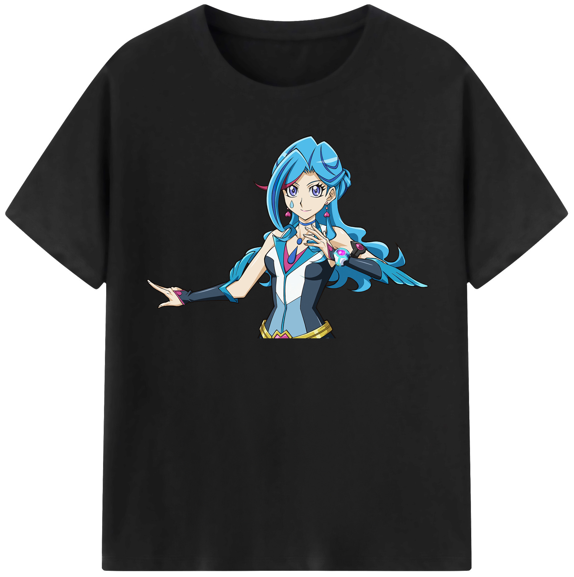 （画像用） 遊☆戯☆王 Yu-Gi-Oh! レディースカジュアルプリントTシャツ（綿100％）