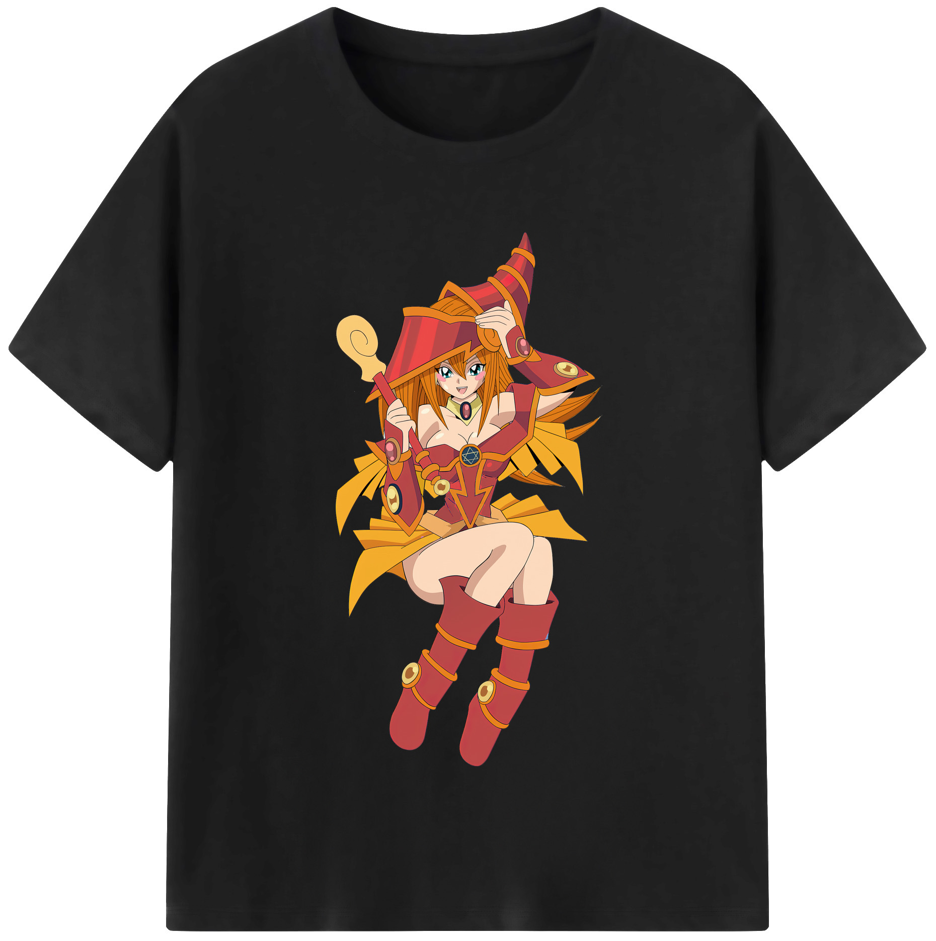 （画像用） 遊☆戯☆王 Yu-Gi-Oh! レディースカジュアルプリントTシャツ（綿100％）
