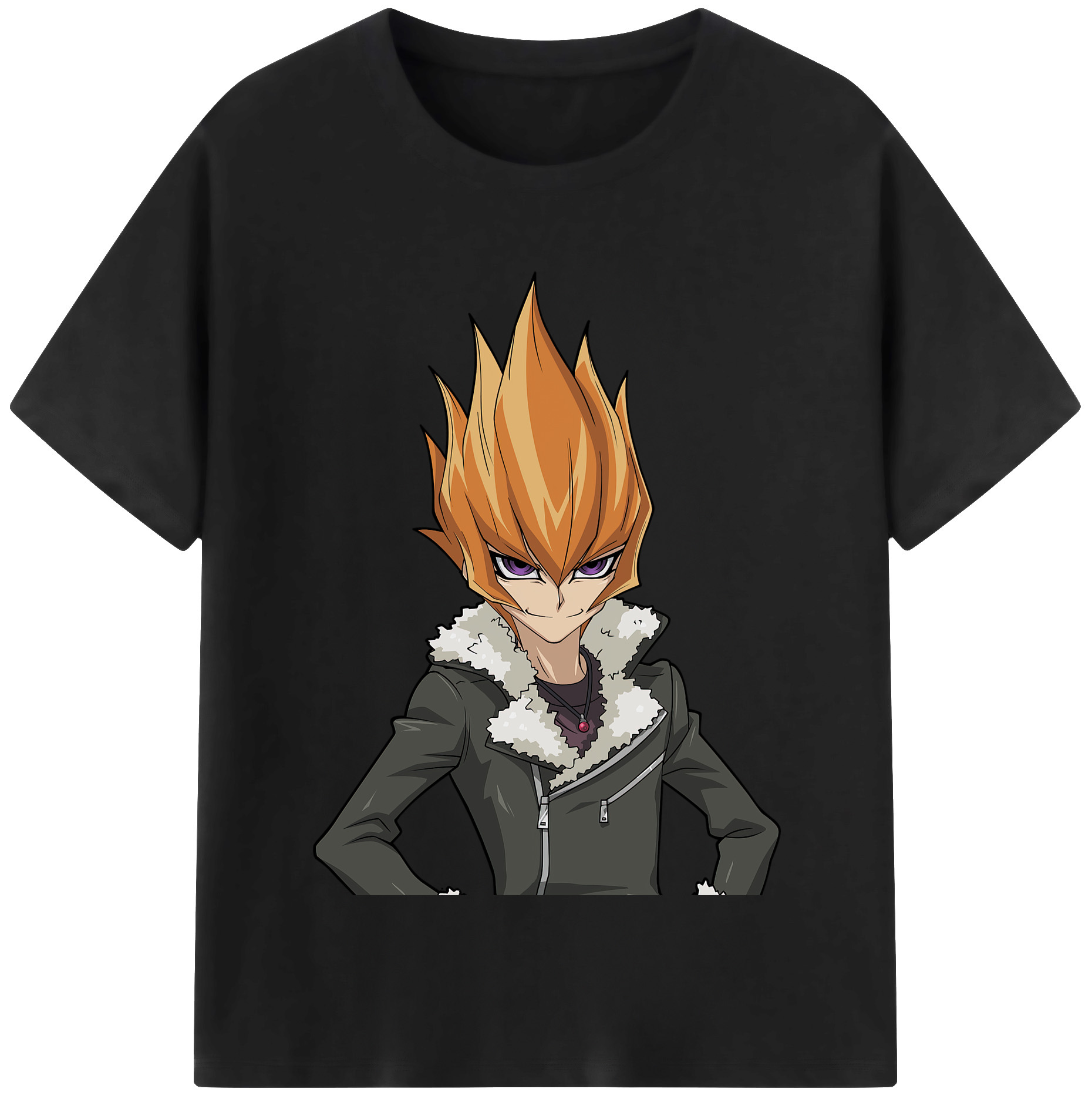 （画像用） 遊☆戯☆王 Yu-Gi-Oh! レディースカジュアルプリントTシャツ（綿100％）
