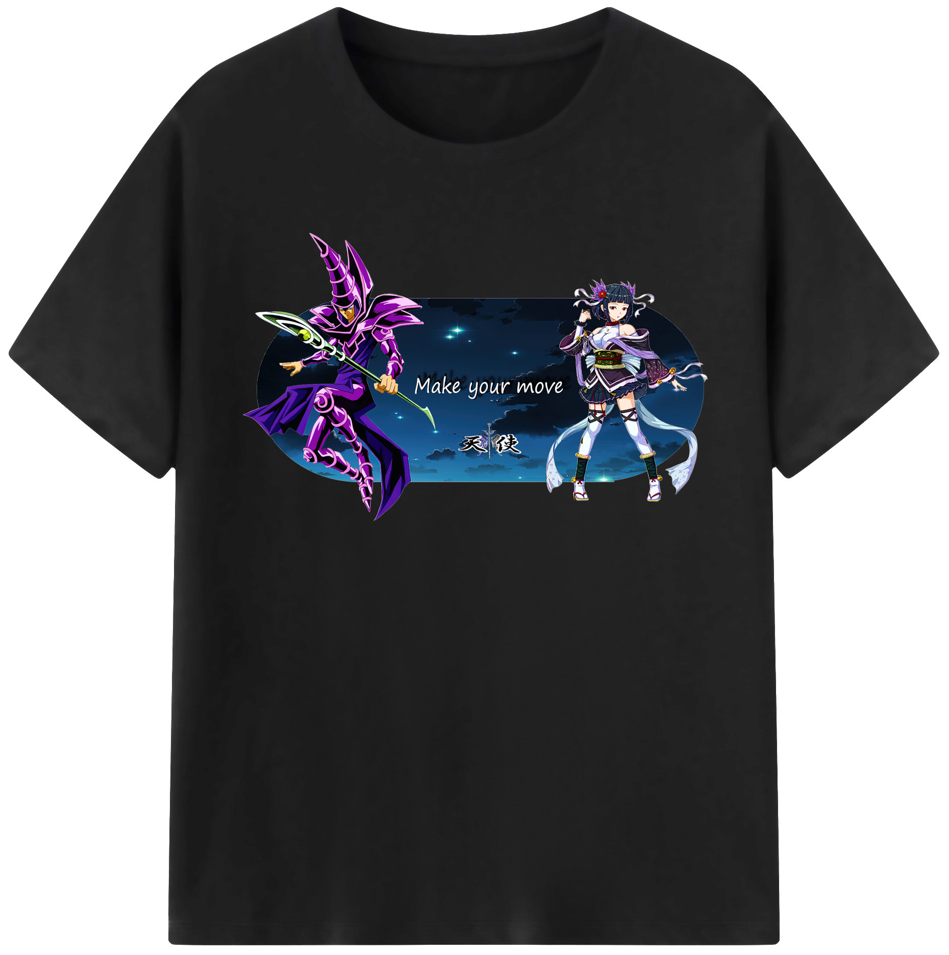 （画像用） 遊☆戯☆王 Yu-Gi-Oh! レディースカジュアルプリントTシャツ（綿100％）