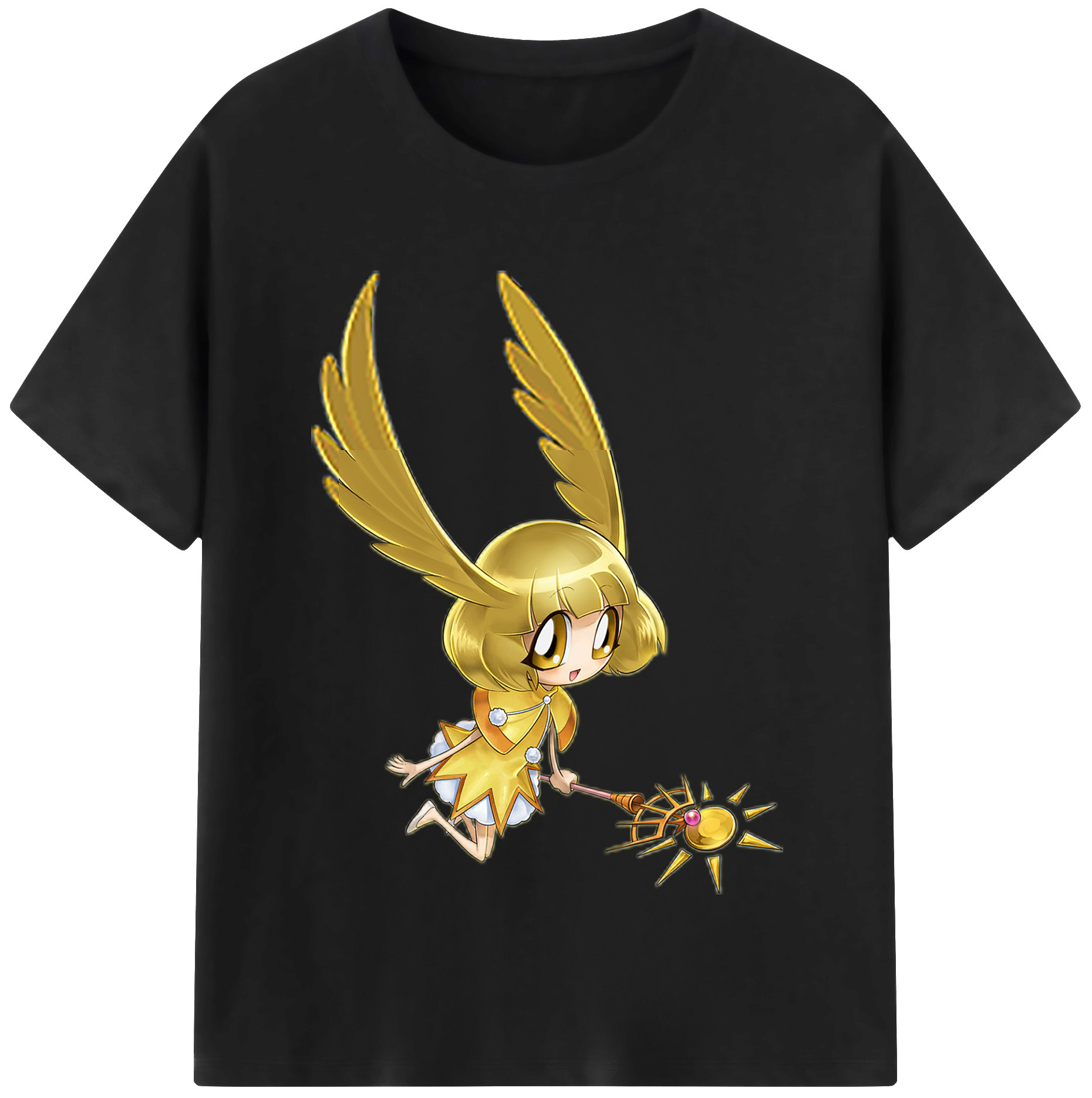（画像用） 遊☆戯☆王 Yu-Gi-Oh! レディースカジュアルプリントTシャツ（綿100％）