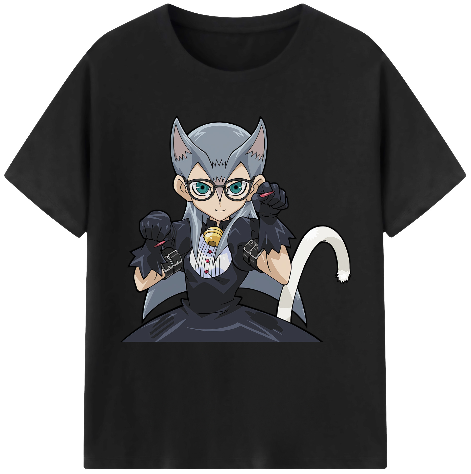 （画像用） 遊☆戯☆王 Yu-Gi-Oh! レディースカジュアルプリントTシャツ（綿100％）