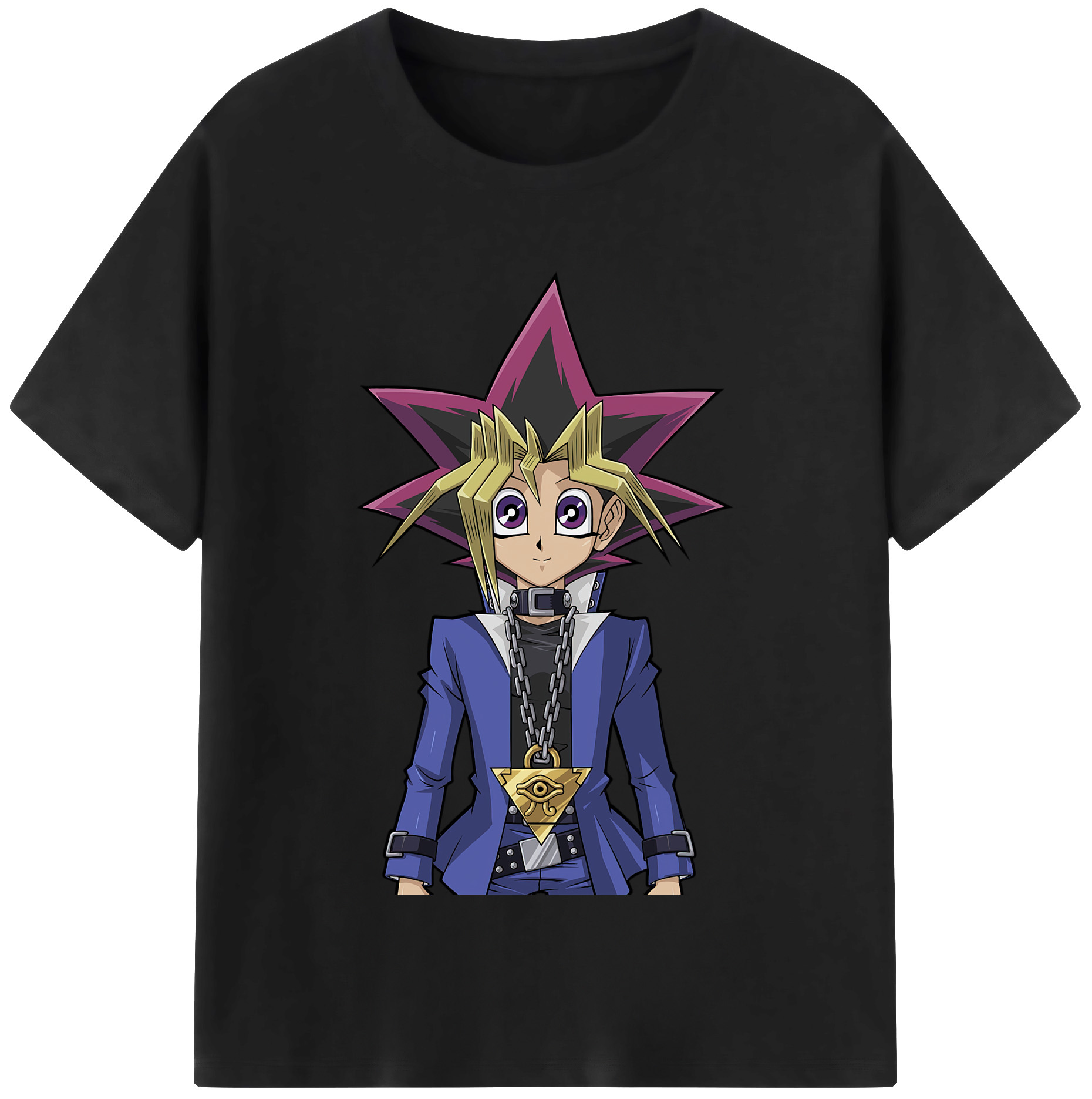 （画像用） 遊☆戯☆王 Yu-Gi-Oh! レディースカジュアルプリントTシャツ（綿100％）