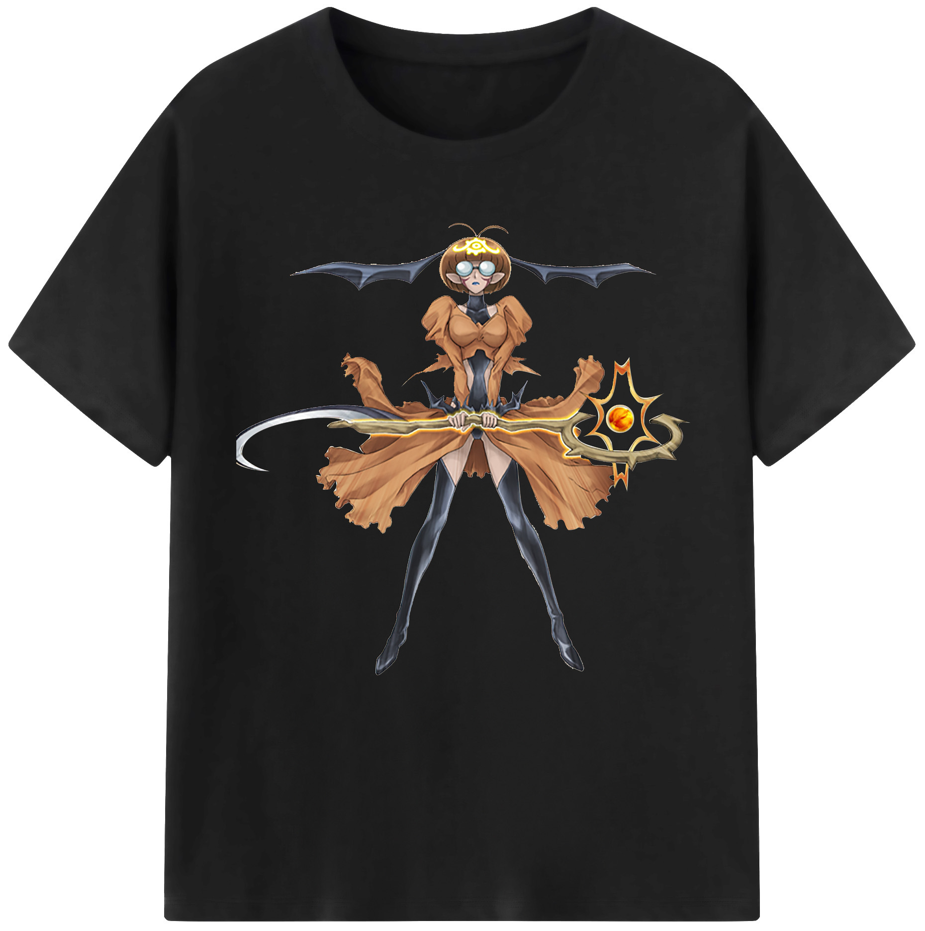（画像用） 遊☆戯☆王 Yu-Gi-Oh! レディースカジュアルプリントTシャツ（綿100％）