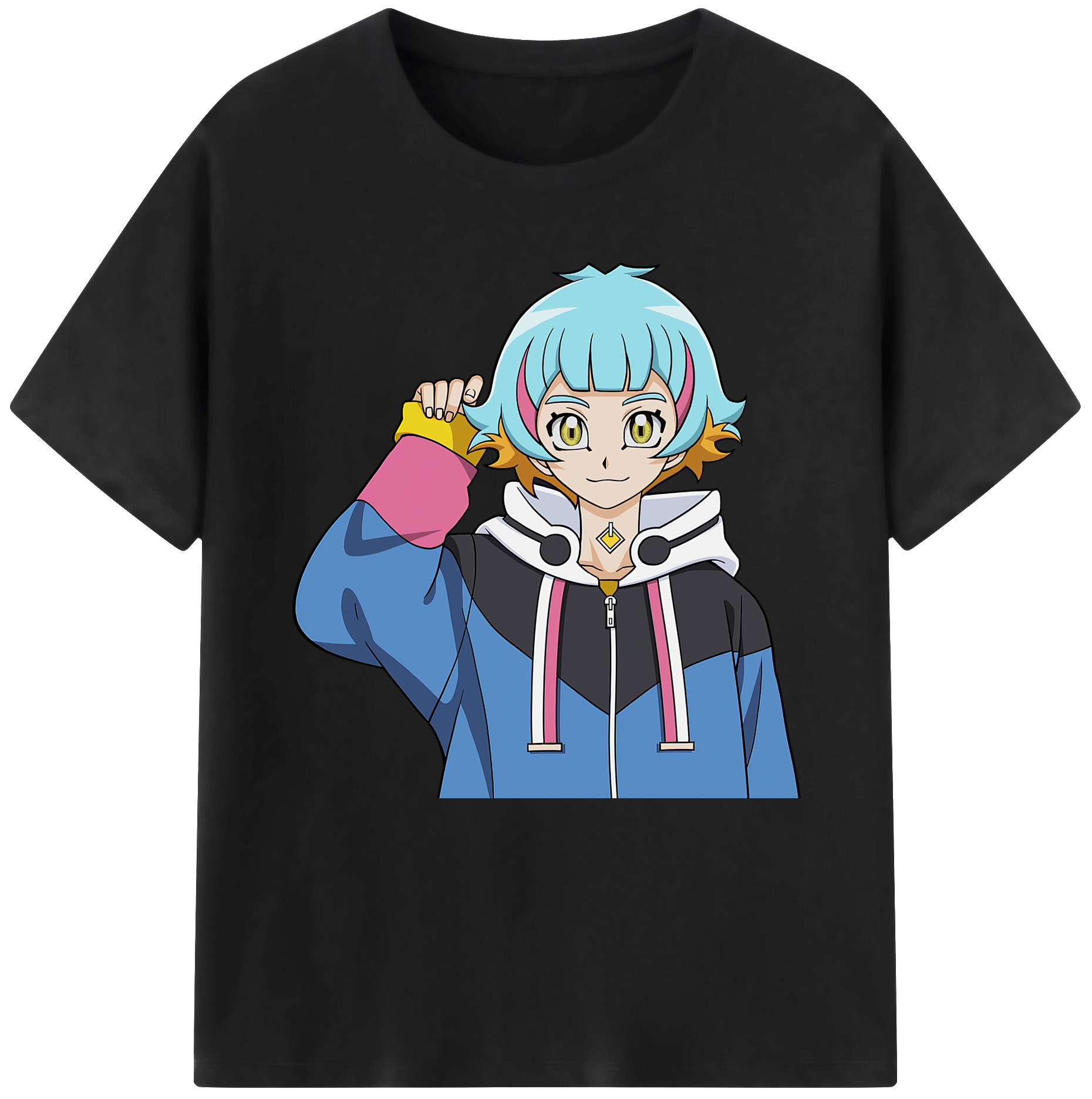 （画像用） 遊☆戯☆王 Yu-Gi-Oh! レディースカジュアルプリントTシャツ（綿100％）