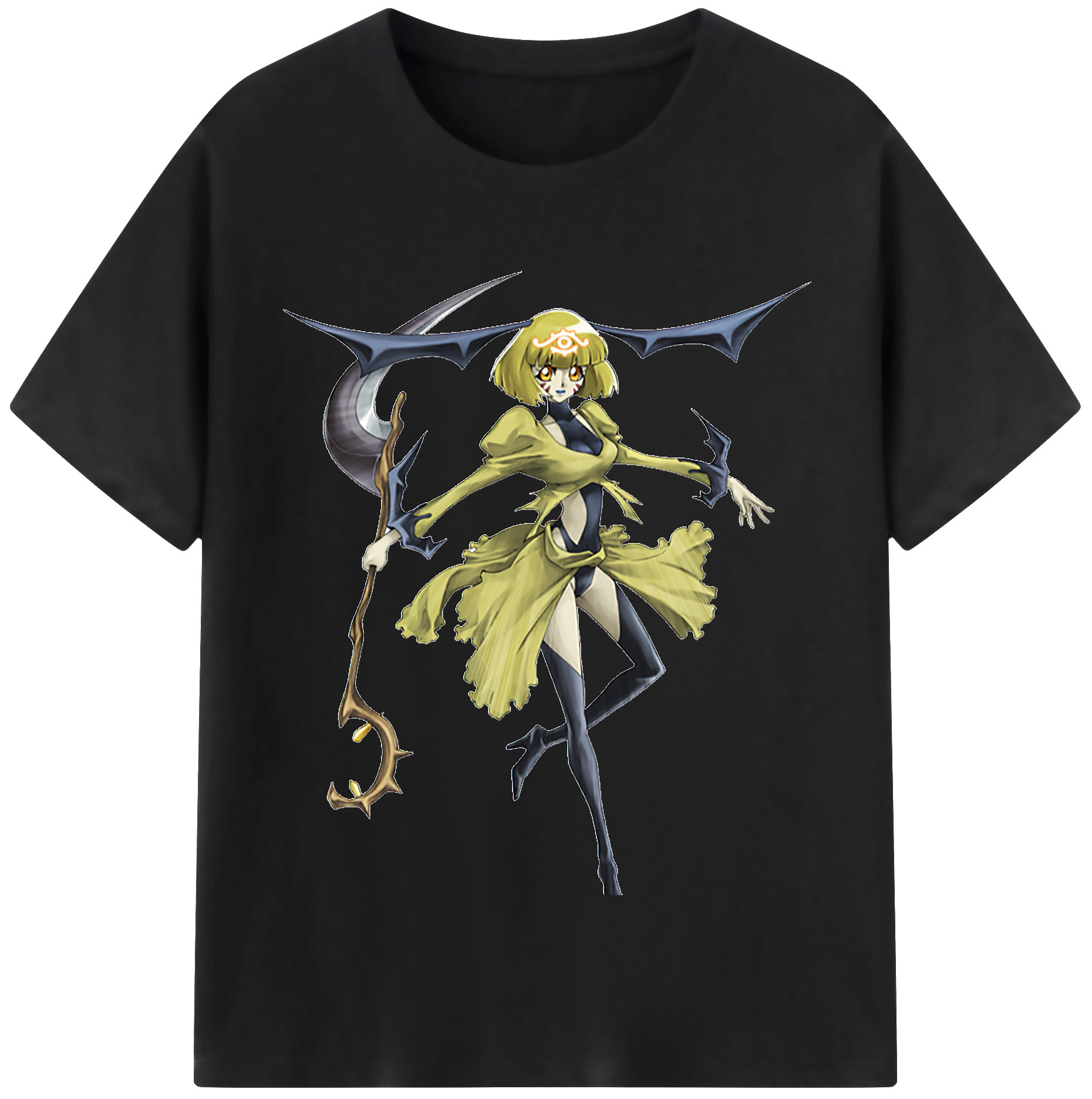 （画像用） 遊☆戯☆王 Yu-Gi-Oh! レディースカジュアルプリントTシャツ（綿100％）