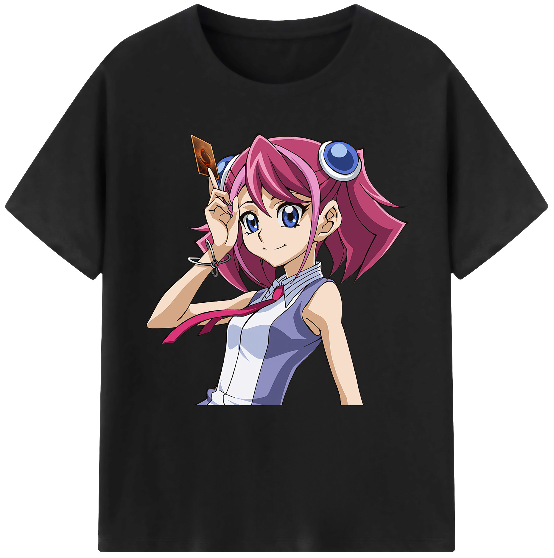 （画像用） 遊☆戯☆王 Yu-Gi-Oh! レディースカジュアルプリントTシャツ（綿100％）
