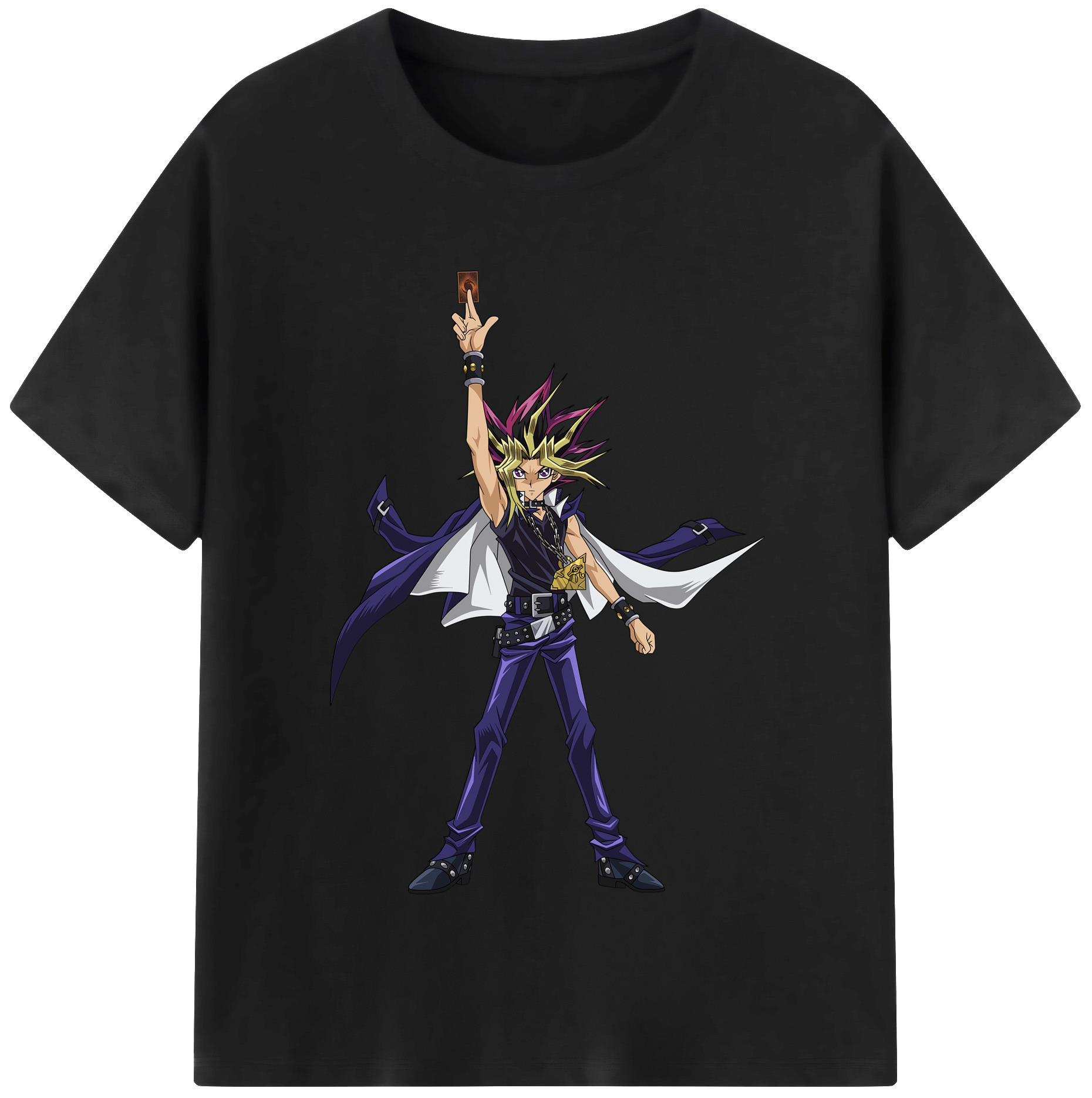 （画像用） 遊☆戯☆王 Yu-Gi-Oh! レディースカジュアルプリントTシャツ（綿100％）