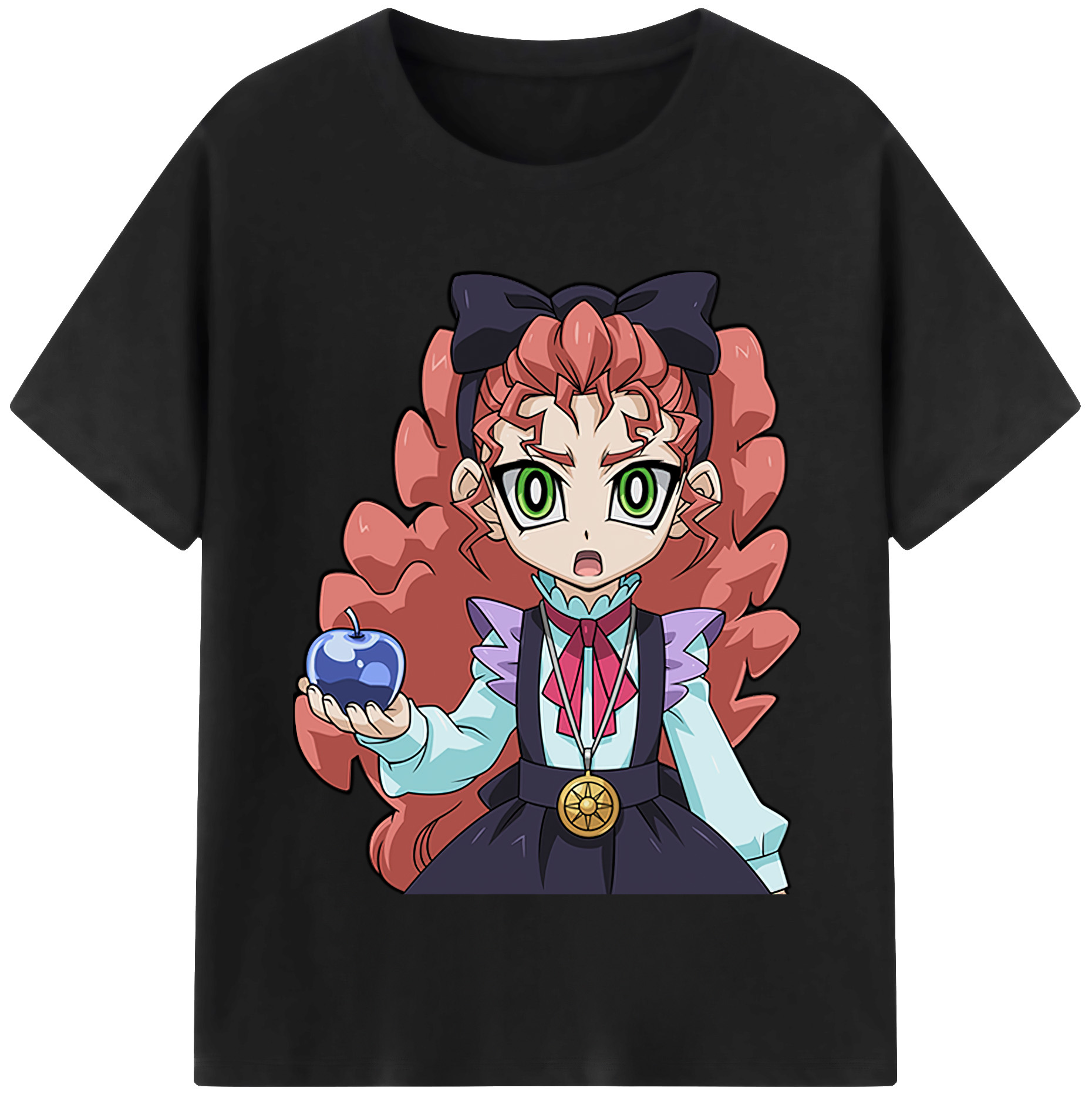 （画像用） 遊☆戯☆王 Yu-Gi-Oh! レディースカジュアルプリントTシャツ（綿100％）