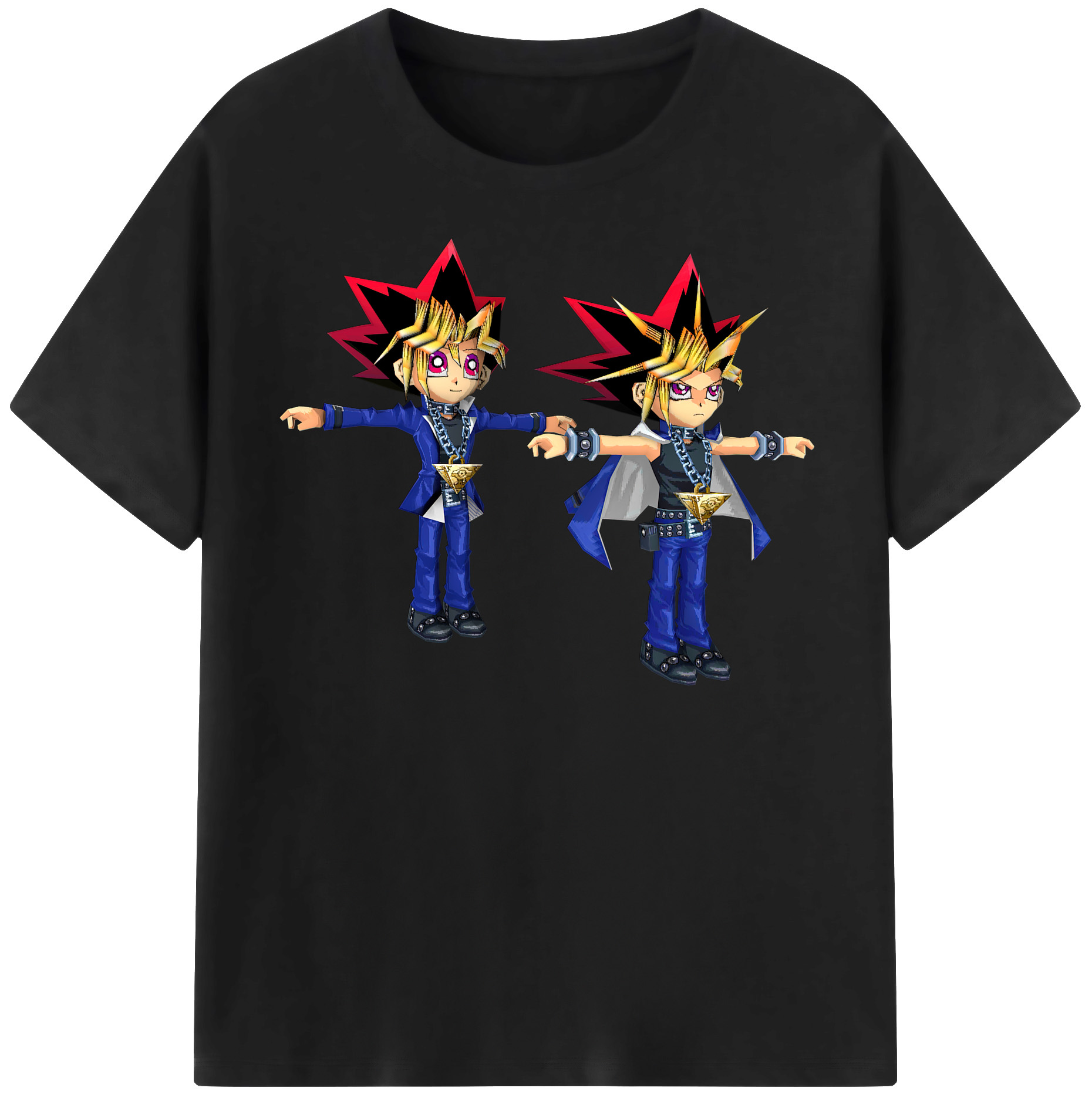 （画像用） 遊☆戯☆王 Yu-Gi-Oh! レディースカジュアルプリントTシャツ（綿100％）