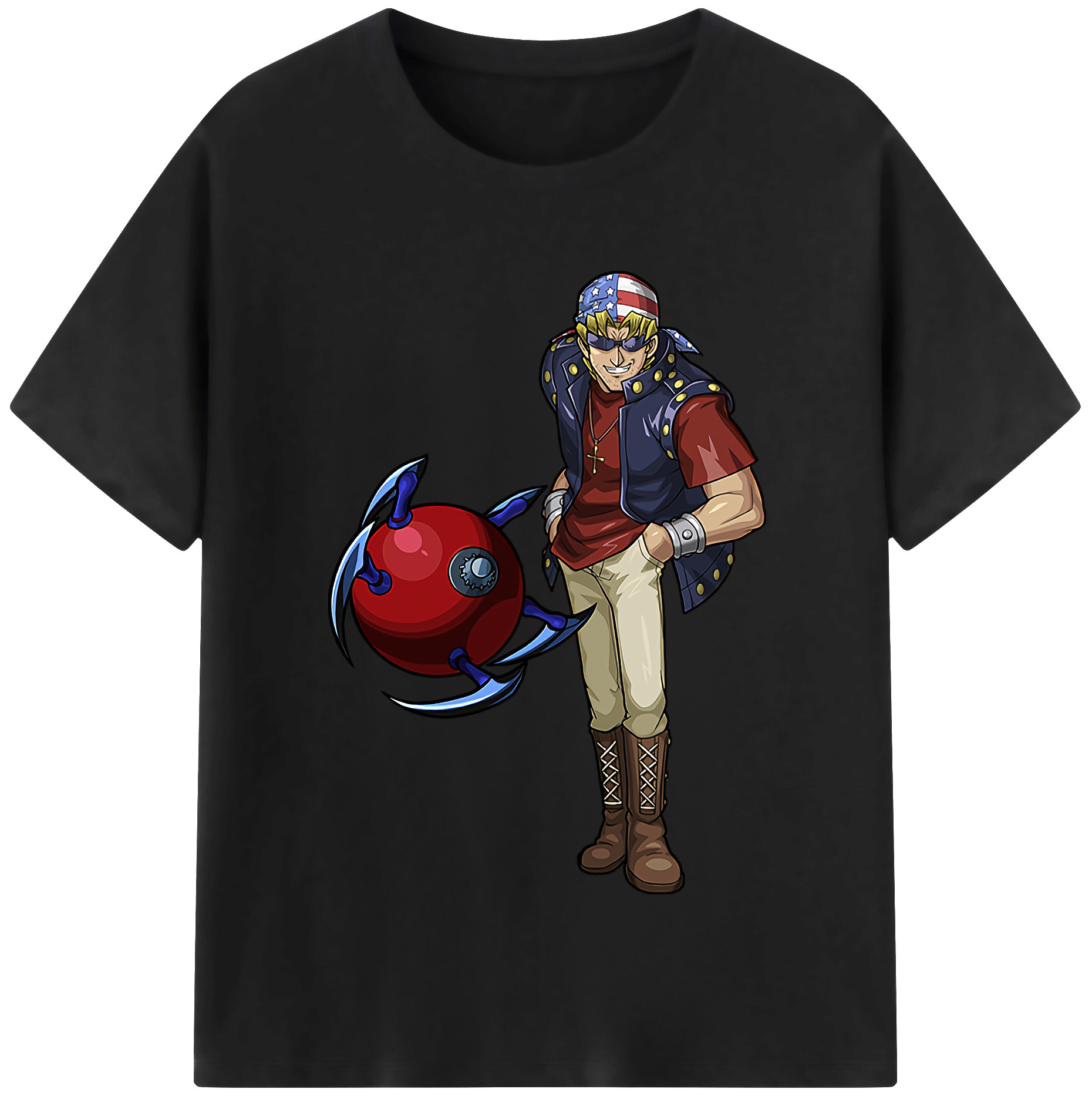 （画像用） 遊☆戯☆王 Yu-Gi-Oh! レディースカジュアルプリントTシャツ（綿100％）