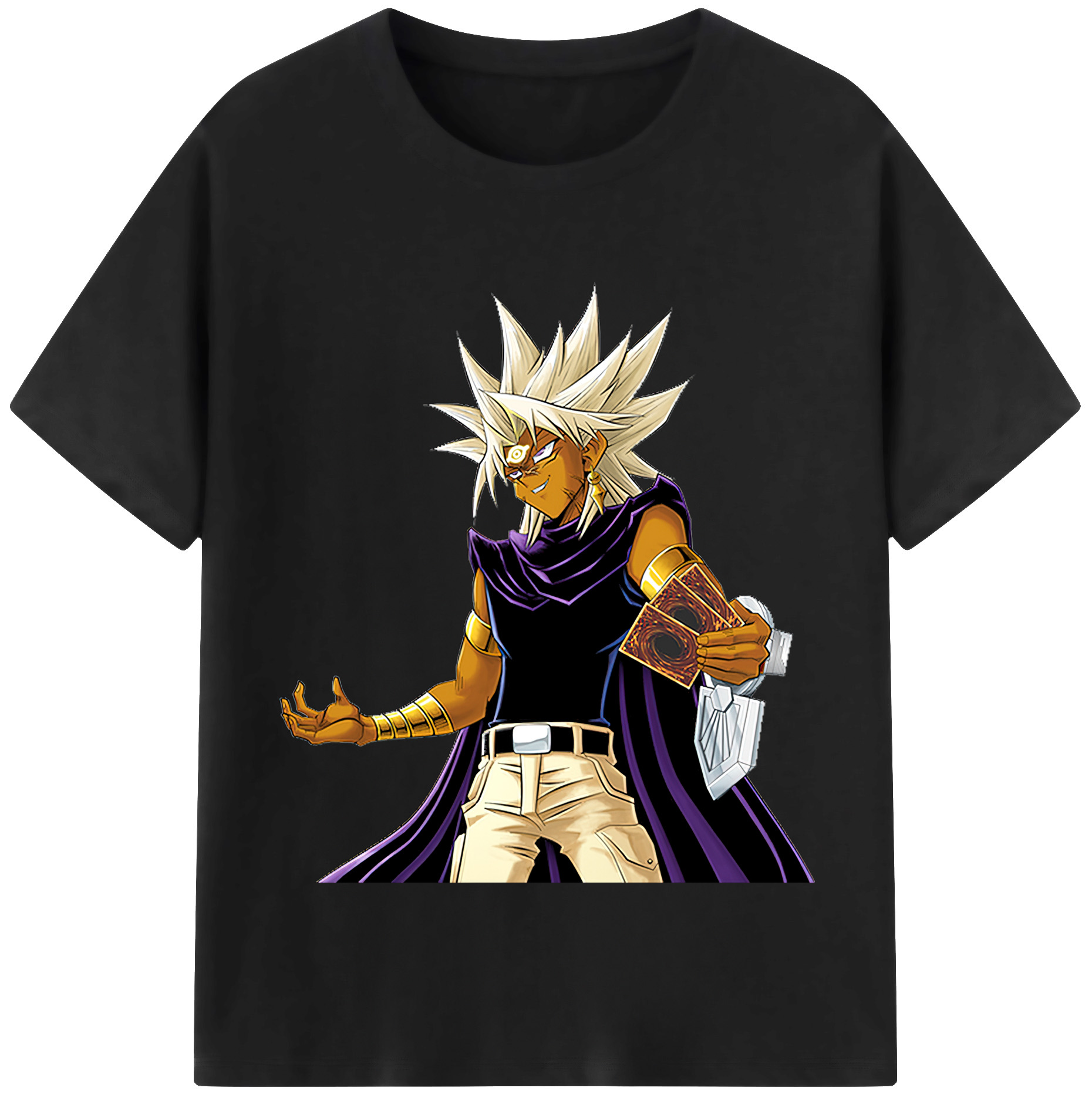 （画像用） 遊☆戯☆王 Yu-Gi-Oh! レディースカジュアルプリントTシャツ（綿100％）