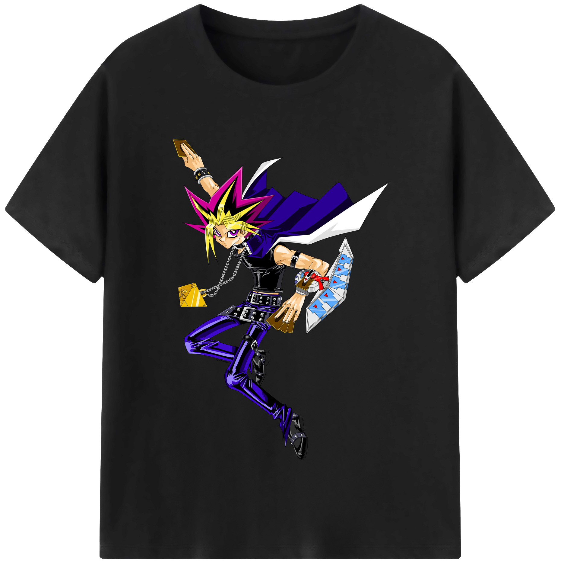 （画像用） 遊☆戯☆王 Yu-Gi-Oh! レディースカジュアルプリントTシャツ（綿100％）