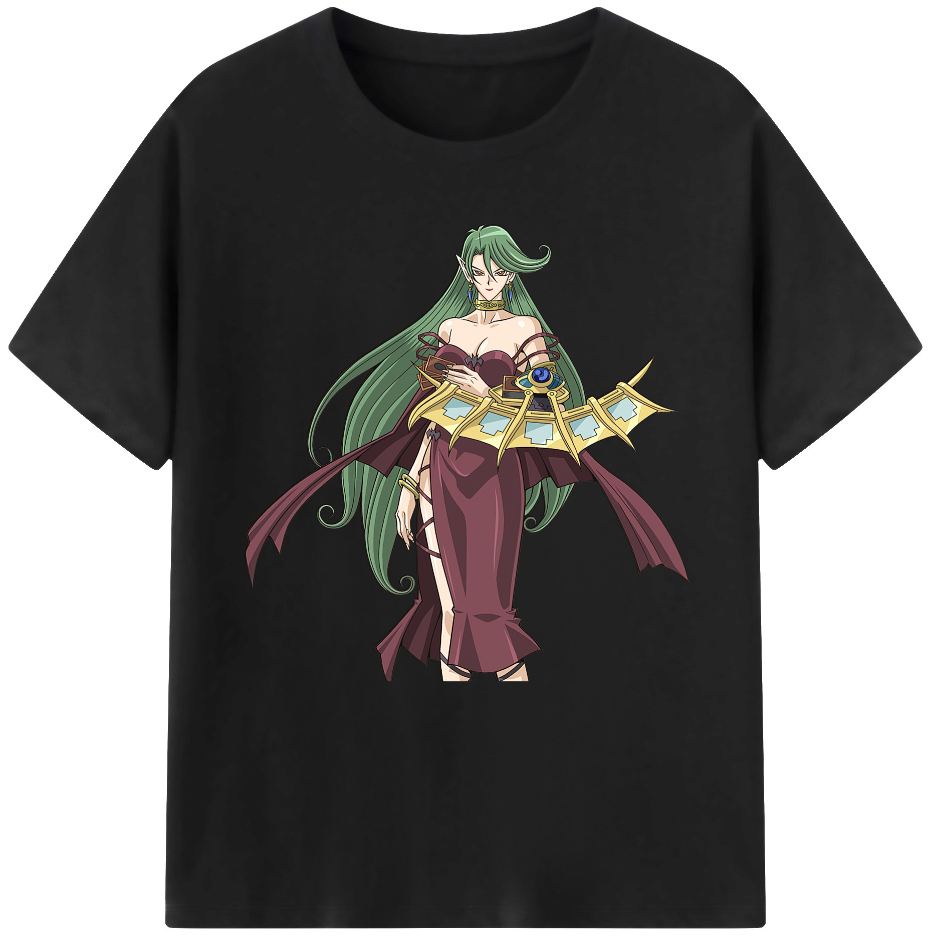 （画像用） 遊☆戯☆王 Yu-Gi-Oh! レディースカジュアルプリントTシャツ（綿100％）
