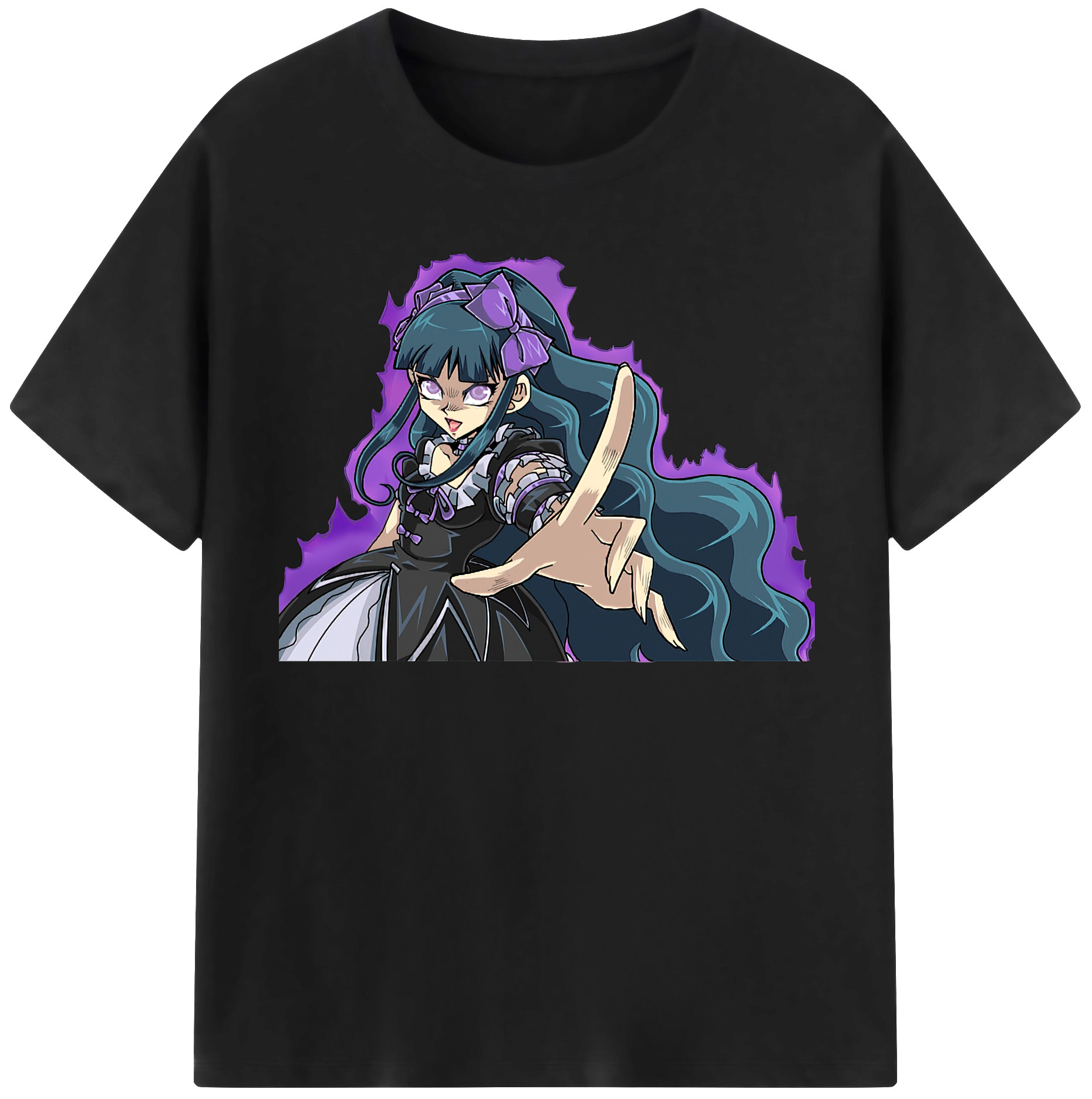（画像用） 遊☆戯☆王 Yu-Gi-Oh! レディースカジュアルプリントTシャツ（綿100％）