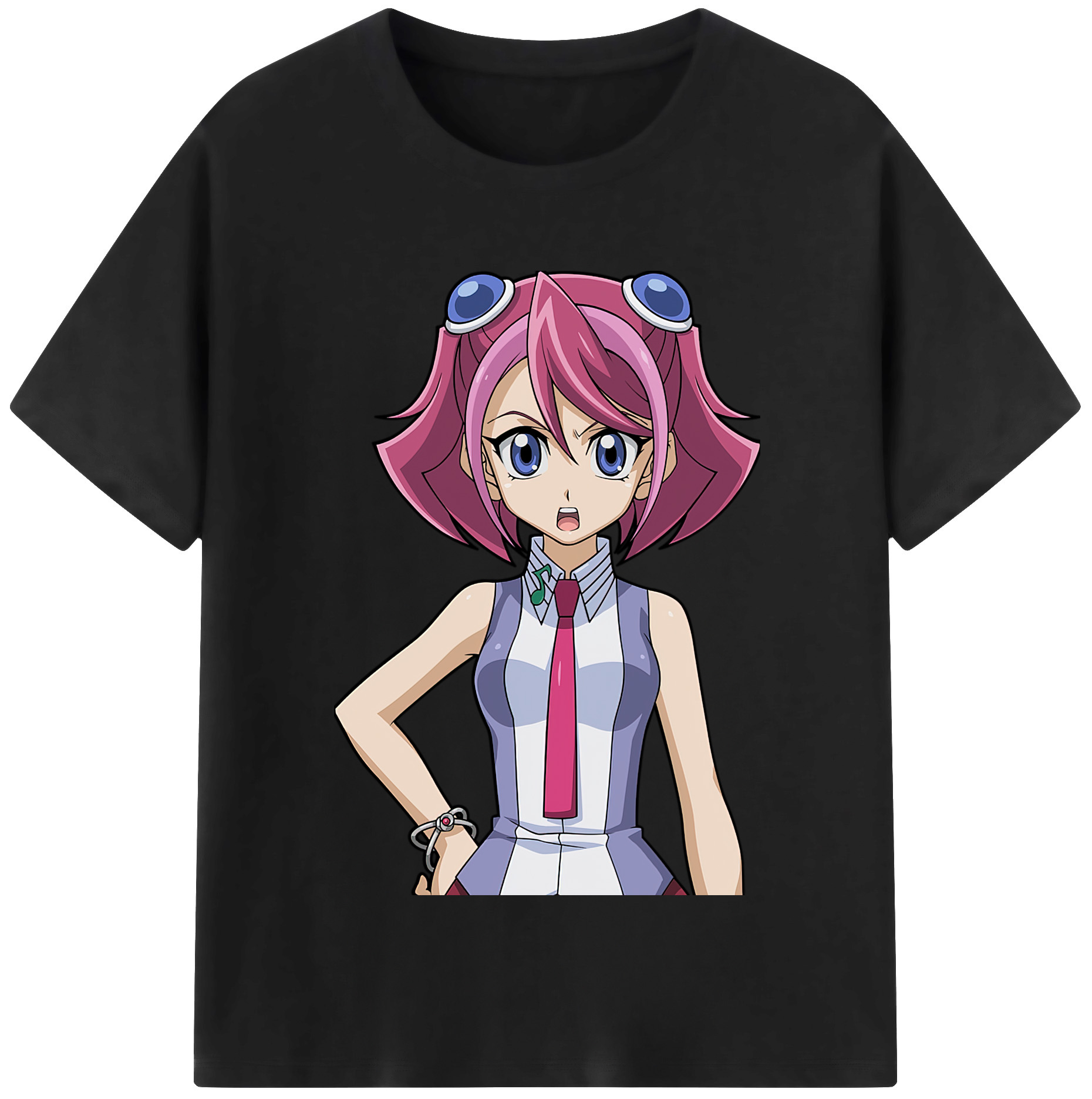 （画像用） 遊☆戯☆王 Yu-Gi-Oh! レディースカジュアルプリントTシャツ（綿100％）
