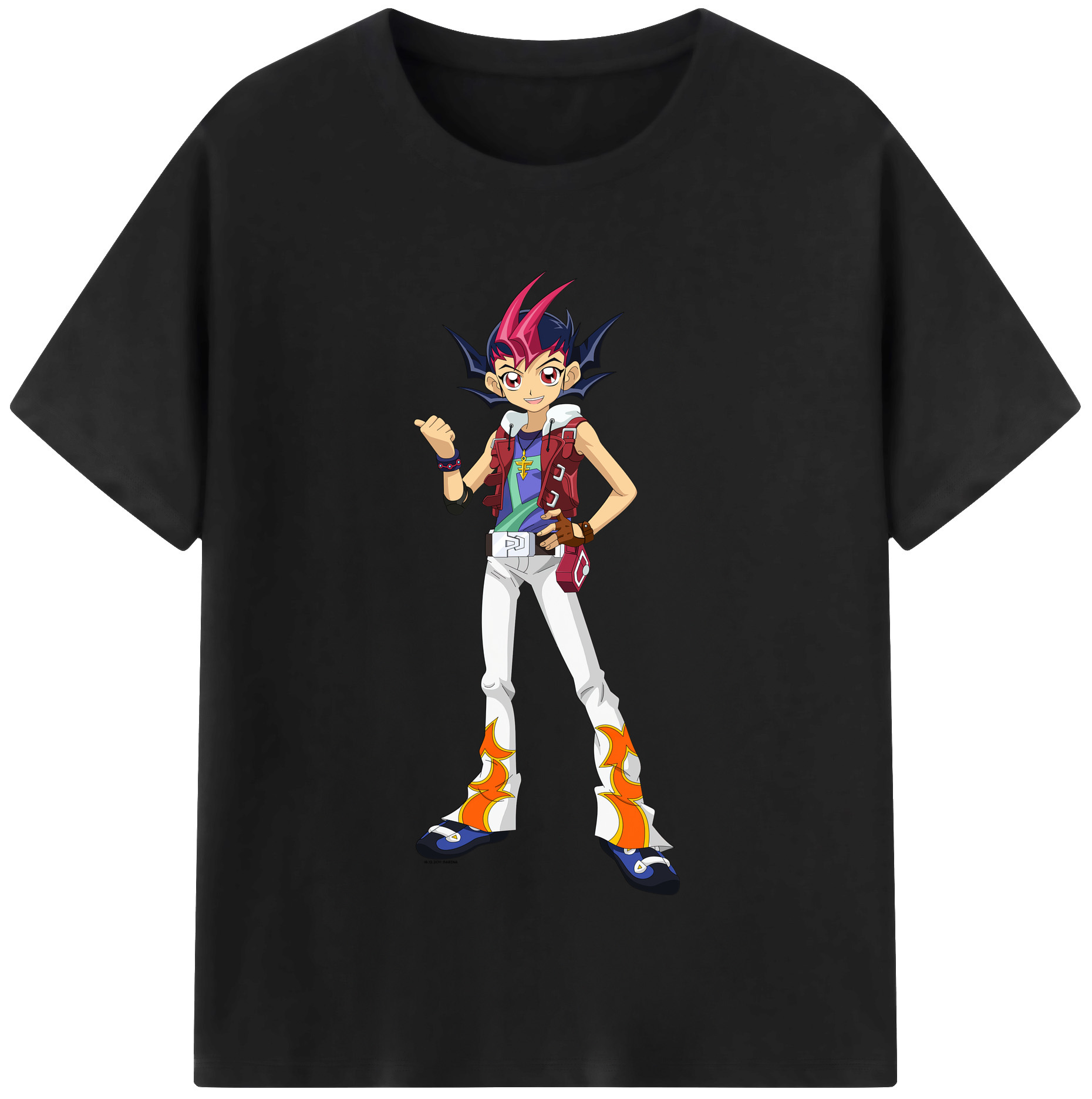 （画像用） 遊☆戯☆王 Yu-Gi-Oh! レディースカジュアルプリントTシャツ（綿100％）
