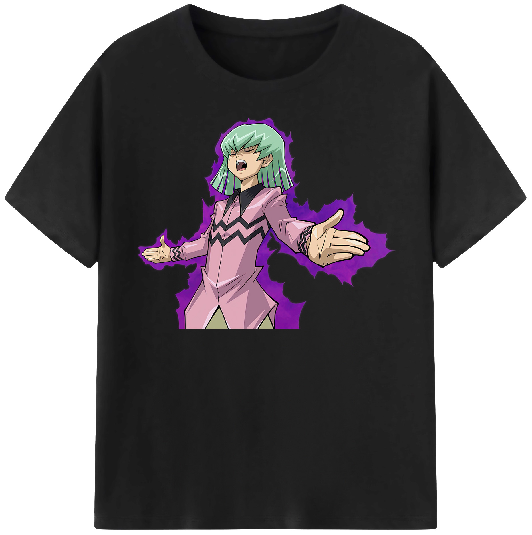 （画像用） 遊☆戯☆王 Yu-Gi-Oh! レディースカジュアルプリントTシャツ（綿100％）