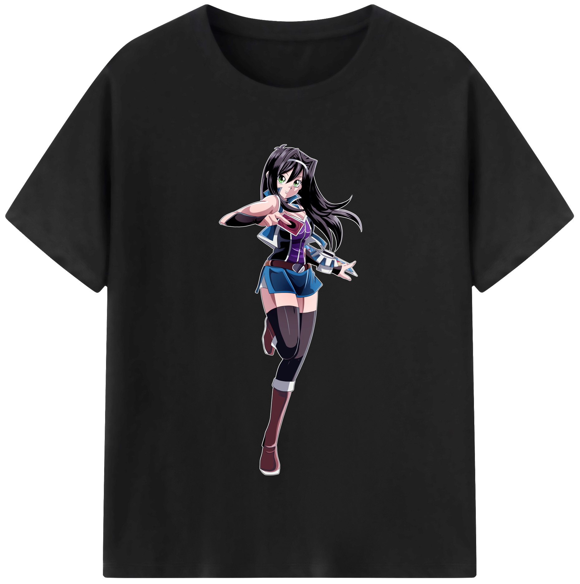 （画像用） 遊☆戯☆王 Yu-Gi-Oh! レディースカジュアルプリントTシャツ（綿100％）