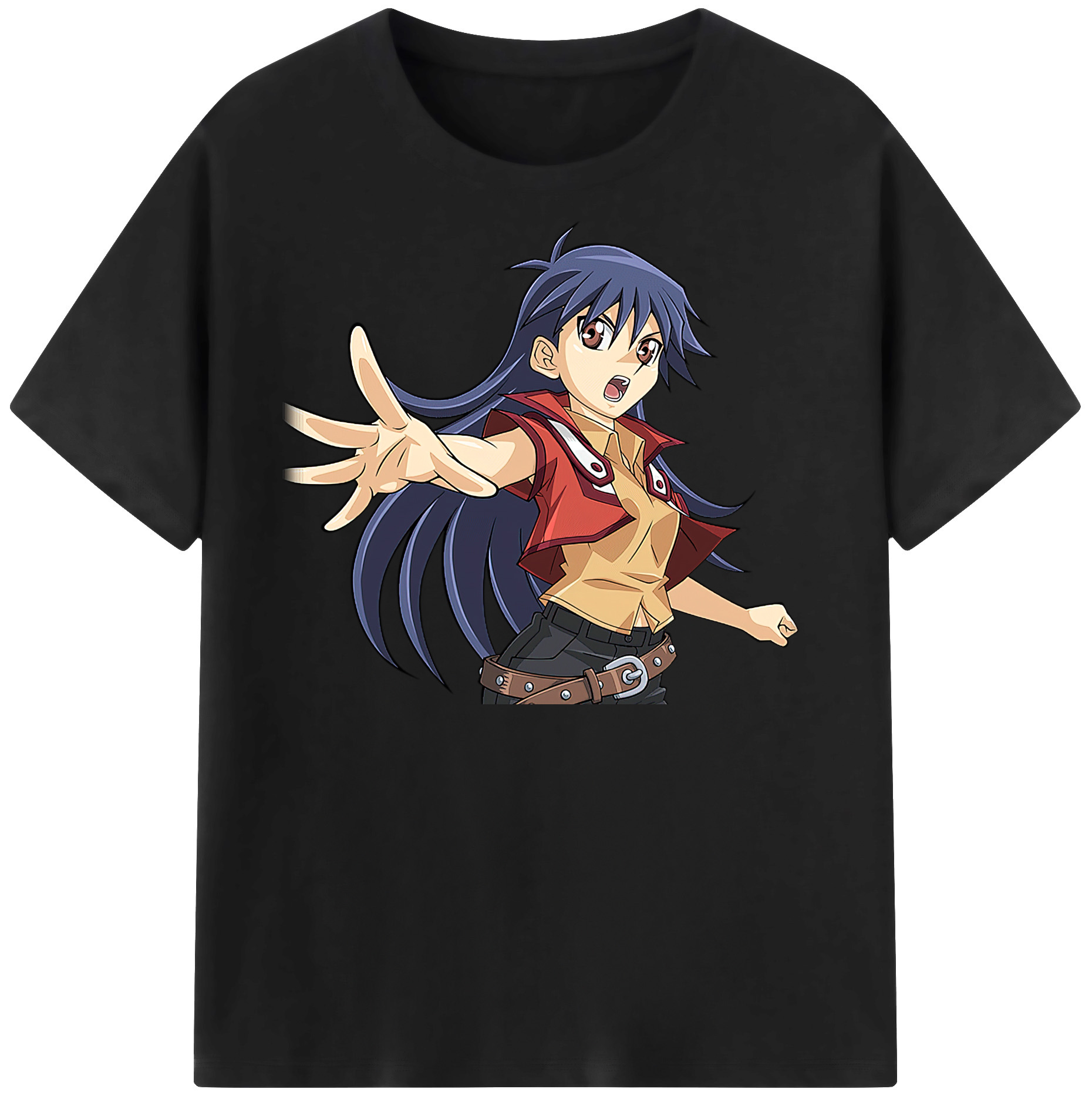 （画像用） 遊☆戯☆王 Yu-Gi-Oh! レディースカジュアルプリントTシャツ（綿100％）