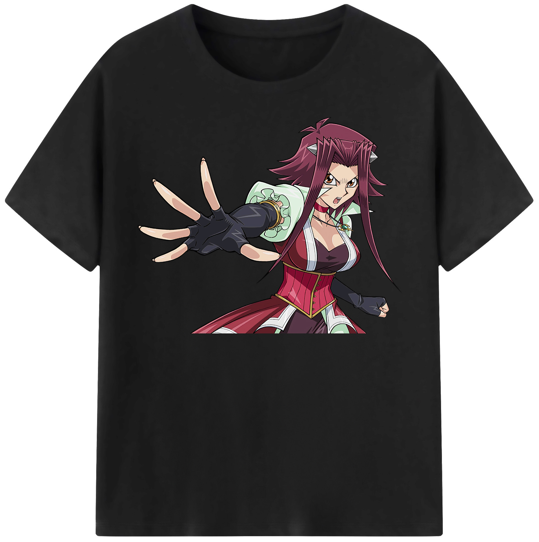 （画像用） 遊☆戯☆王 Yu-Gi-Oh! レディースカジュアルプリントTシャツ（綿100％）