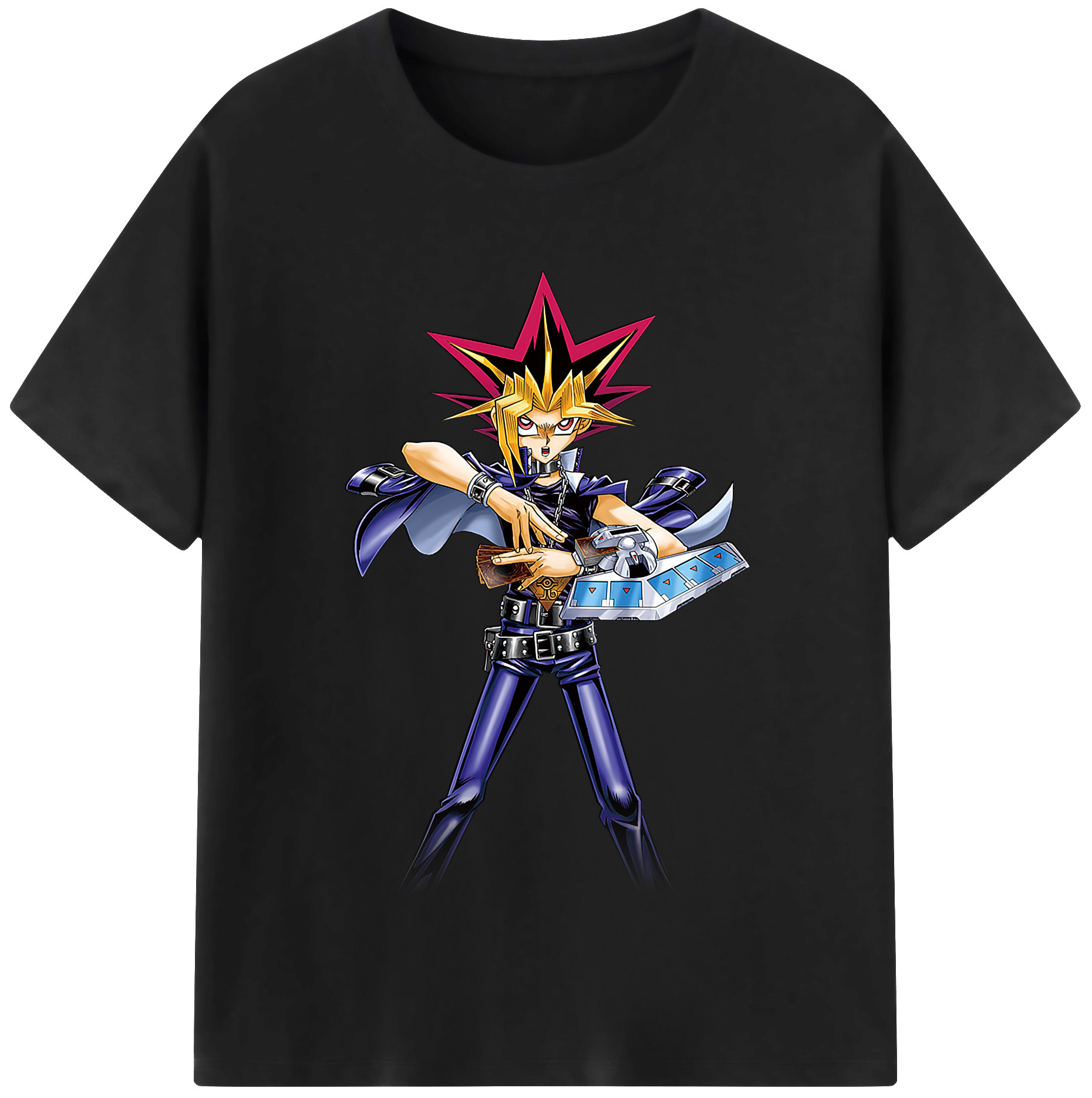 （画像用） 遊☆戯☆王 Yu-Gi-Oh! レディースカジュアルプリントTシャツ（綿100％）