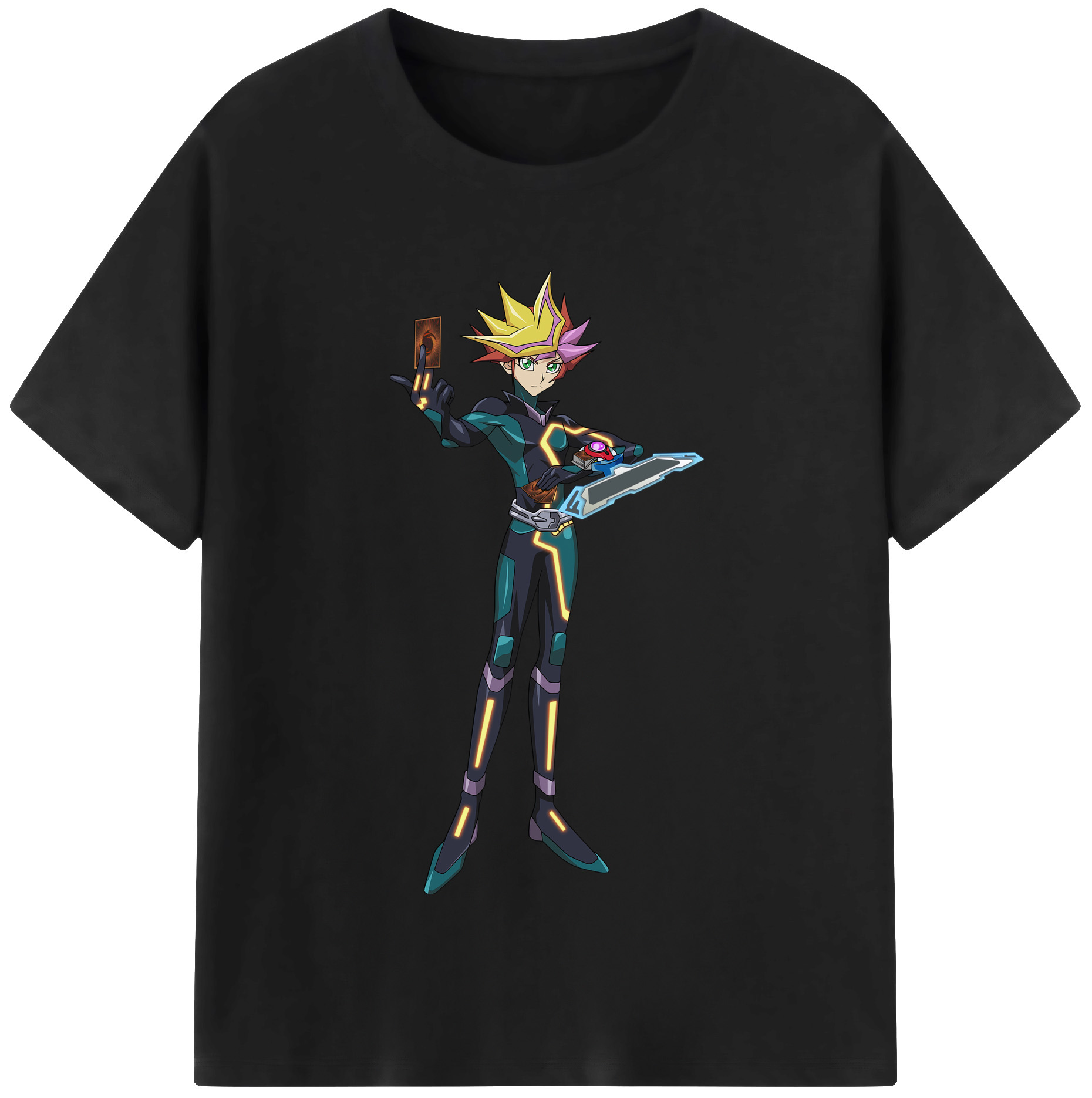 （画像用） 遊☆戯☆王 Yu-Gi-Oh! レディースカジュアルプリントTシャツ（綿100％）