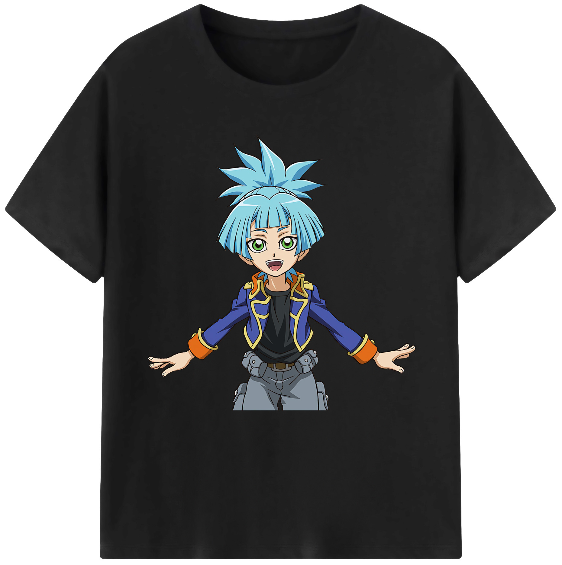 （画像用） 遊☆戯☆王 Yu-Gi-Oh! レディースカジュアルプリントTシャツ（綿100％）