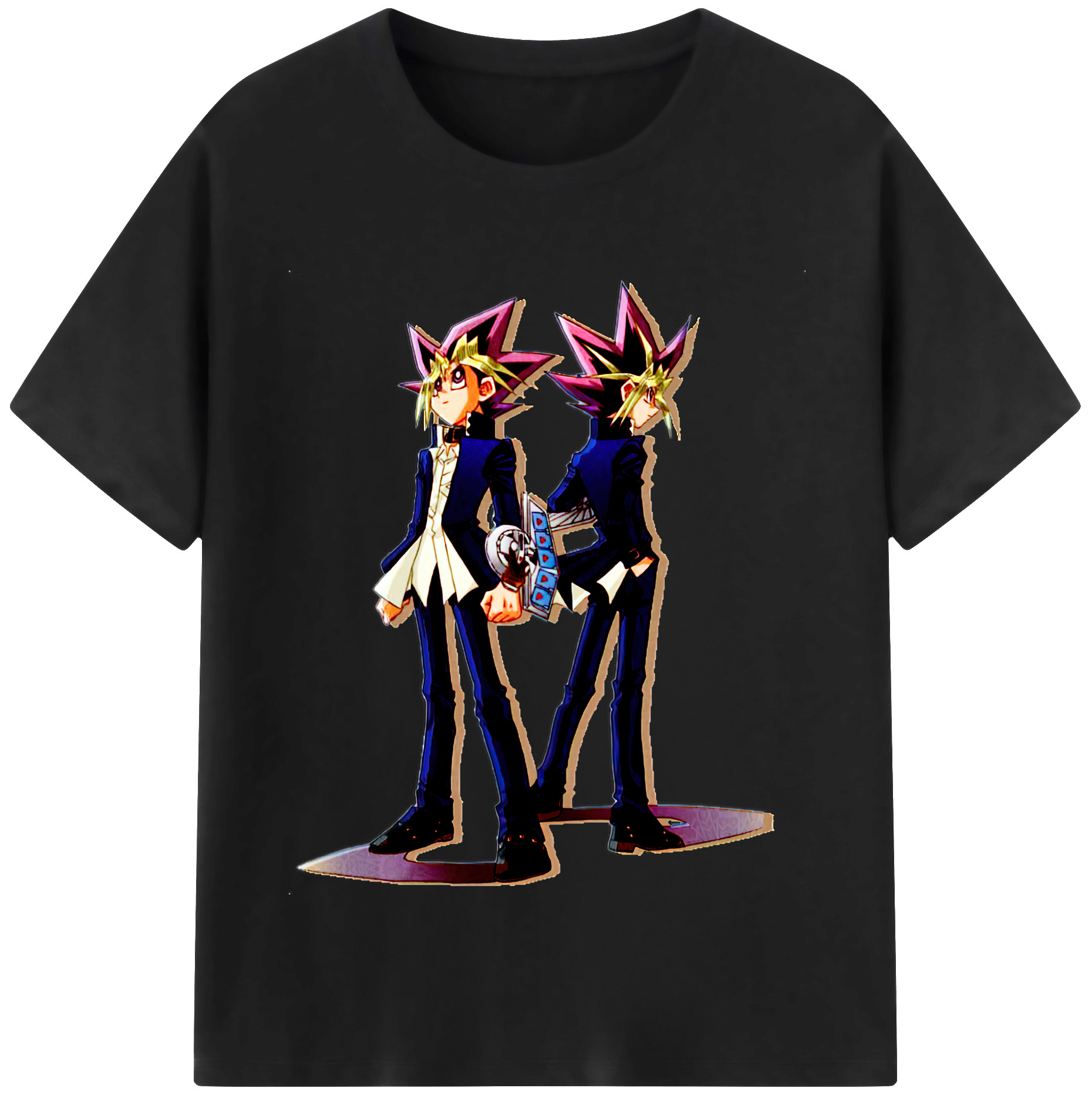 （画像用） 遊☆戯☆王 Yu-Gi-Oh! レディースカジュアルプリントTシャツ（綿100％）
