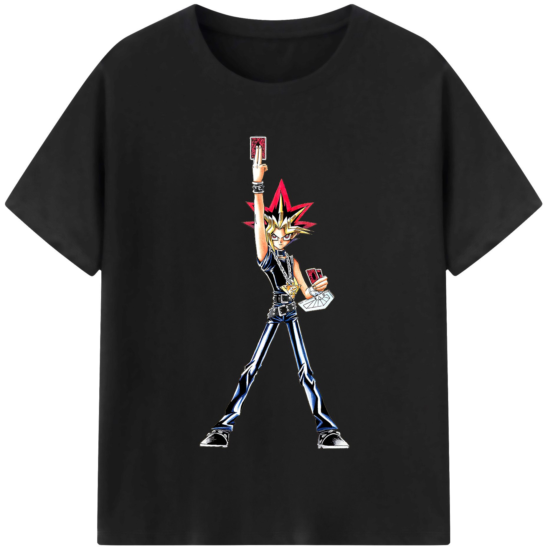（画像用） 遊☆戯☆王 Yu-Gi-Oh! レディースカジュアルプリントTシャツ（綿100％）