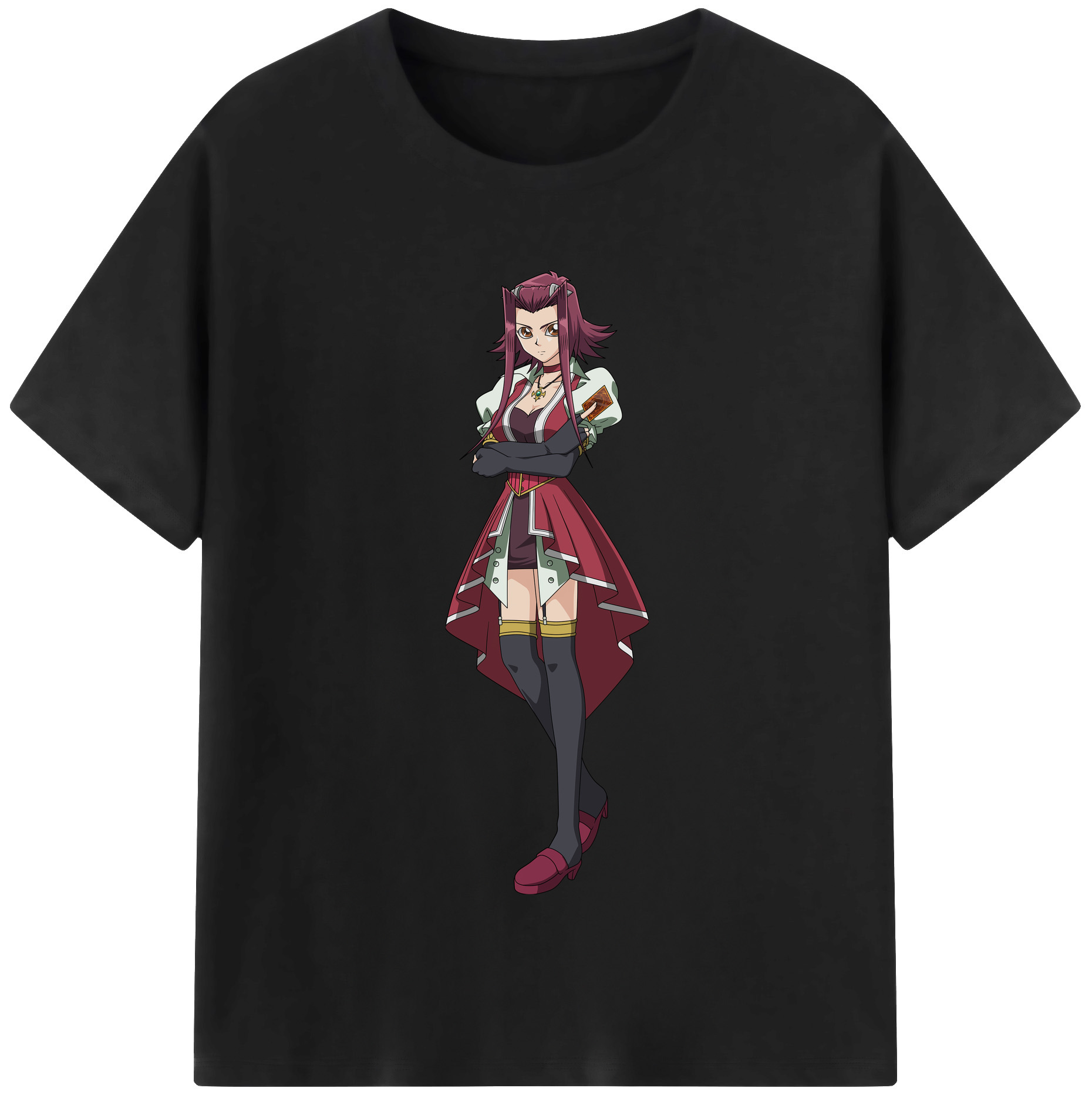 （画像用） 遊☆戯☆王 Yu-Gi-Oh! レディースカジュアルプリントTシャツ（綿100％）