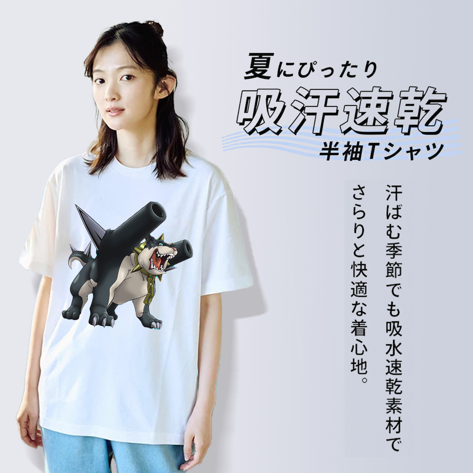 遊☆戯☆王 Yu-Gi-Oh! レディースカジュアルプリントTシャツ（綿100％）