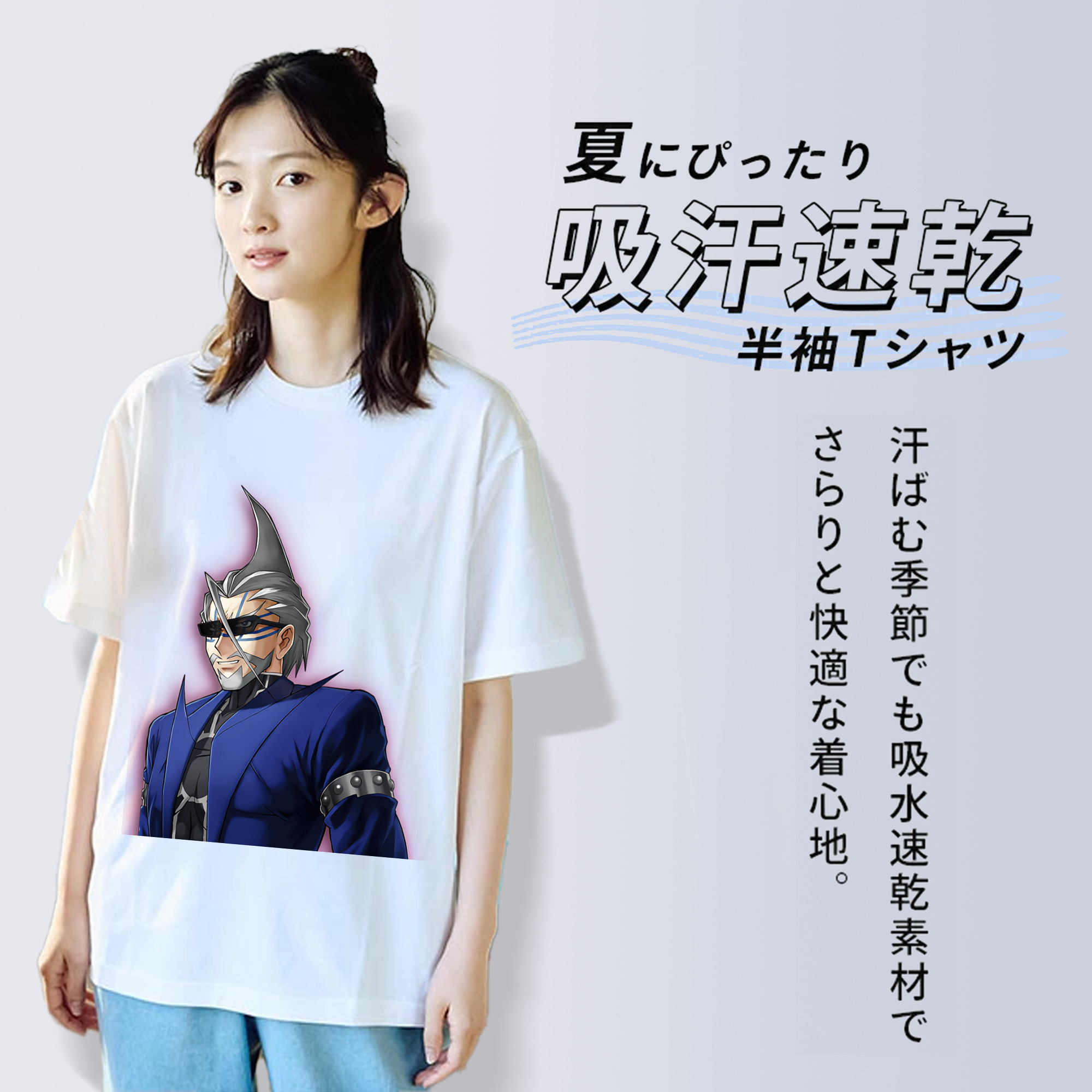 遊☆戯☆王 Yu-Gi-Oh! レディースカジュアルプリントTシャツ（綿100％）