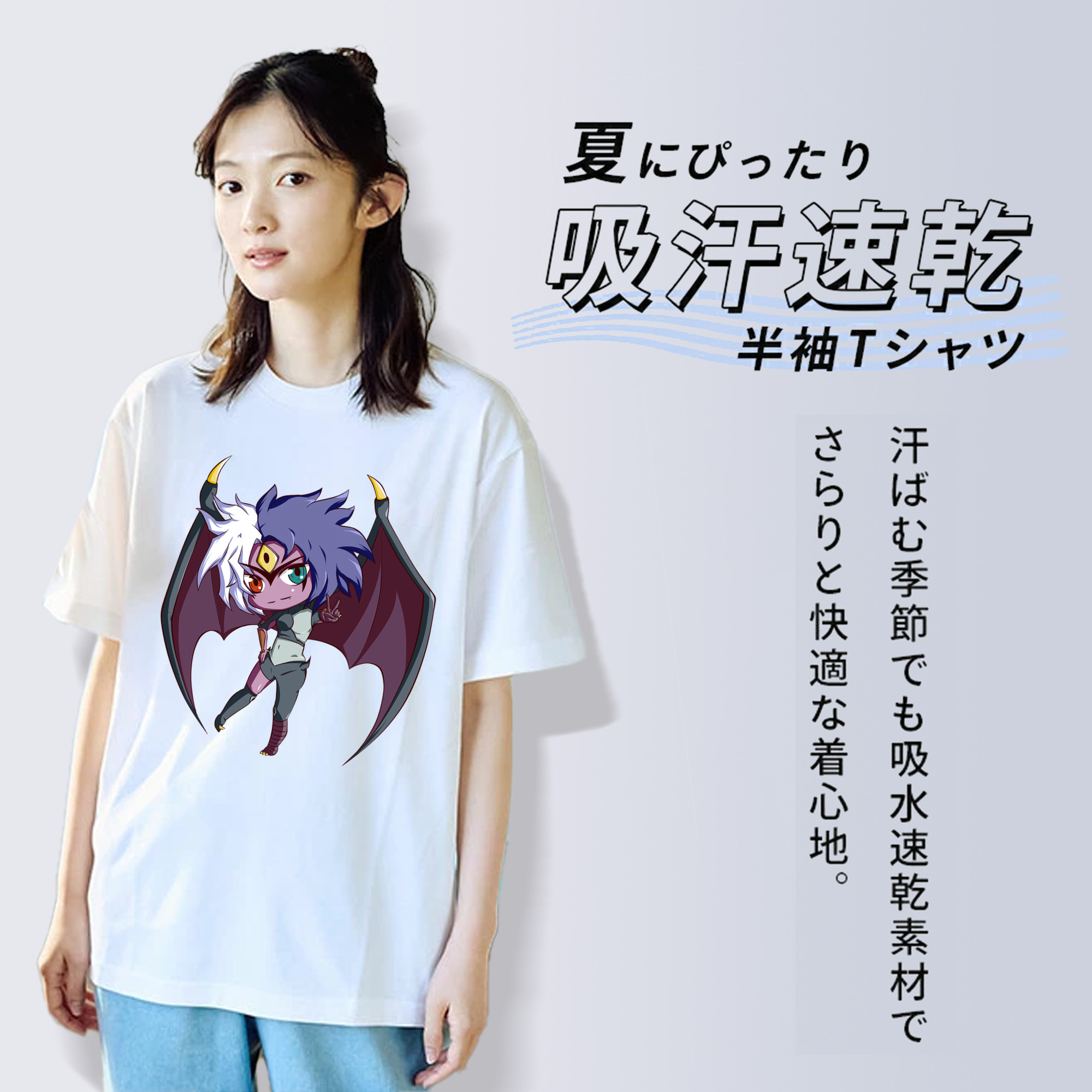 遊☆戯☆王 Yu-Gi-Oh! レディースカジュアルプリントTシャツ（綿100％）