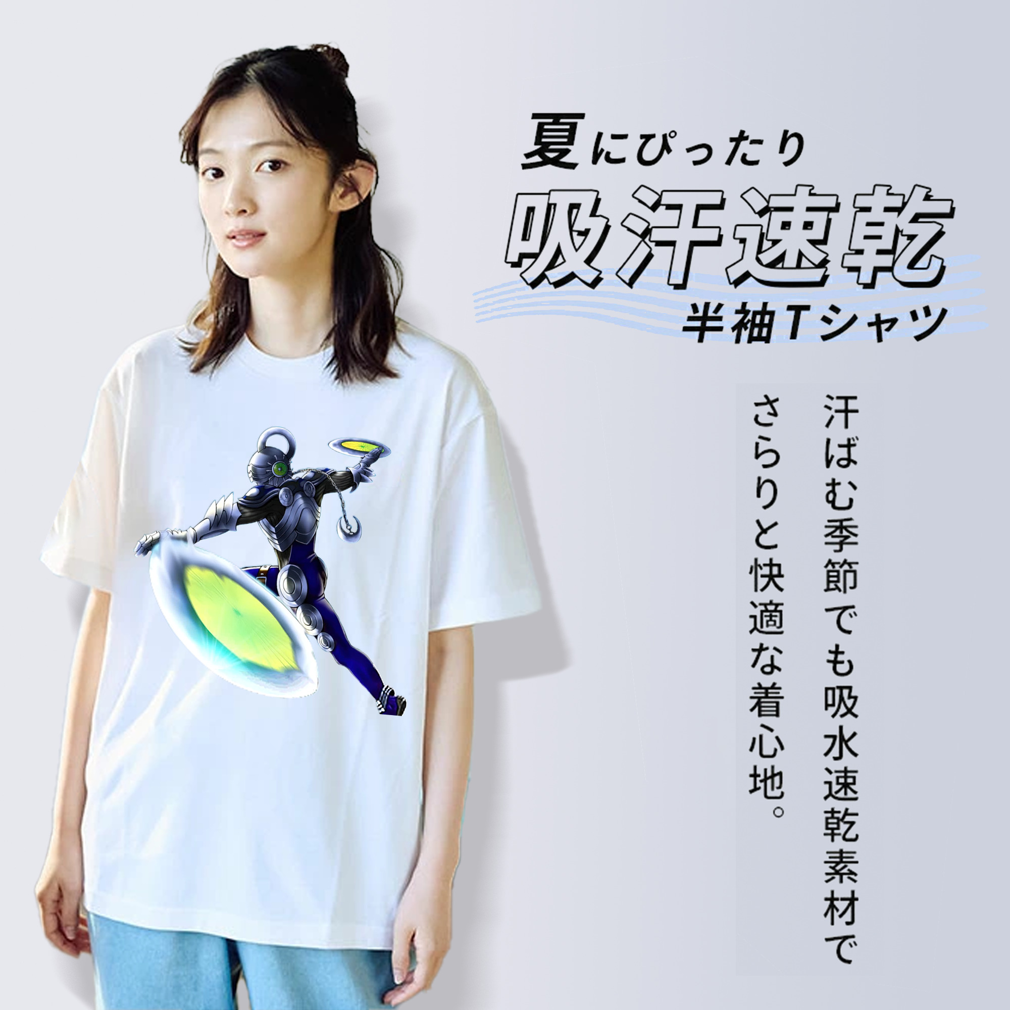 遊☆戯☆王 Yu-Gi-Oh! レディースカジュアルプリントTシャツ（綿100％）