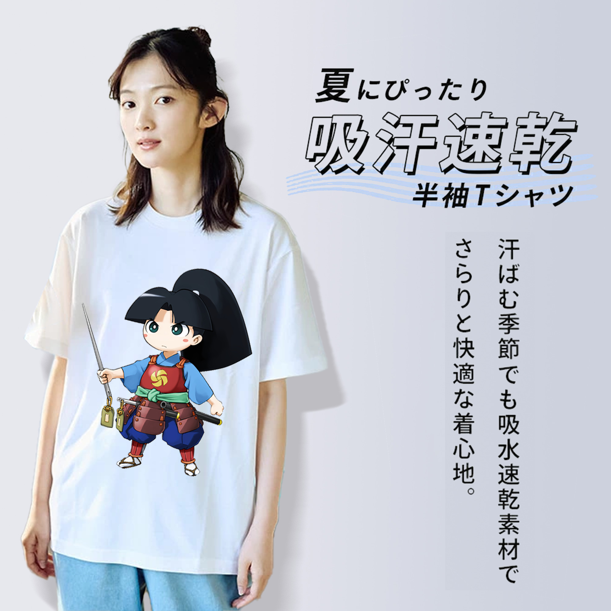 遊☆戯☆王 Yu-Gi-Oh! レディースカジュアルプリントTシャツ（綿100％）