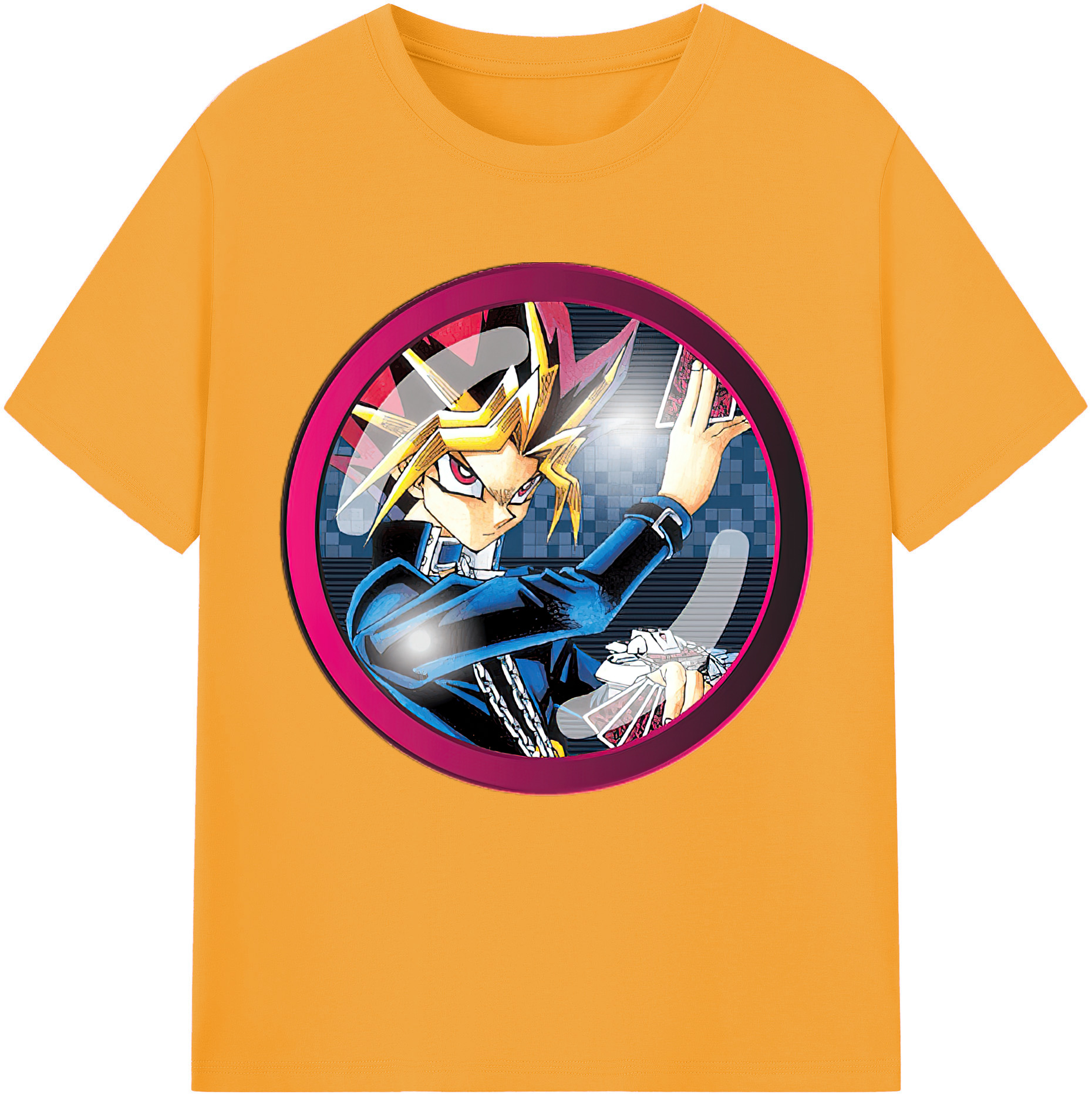 （画像用） 遊☆戯☆王 Yu-Gi-Oh! レディースカジュアルプリントTシャツ（綿100％）